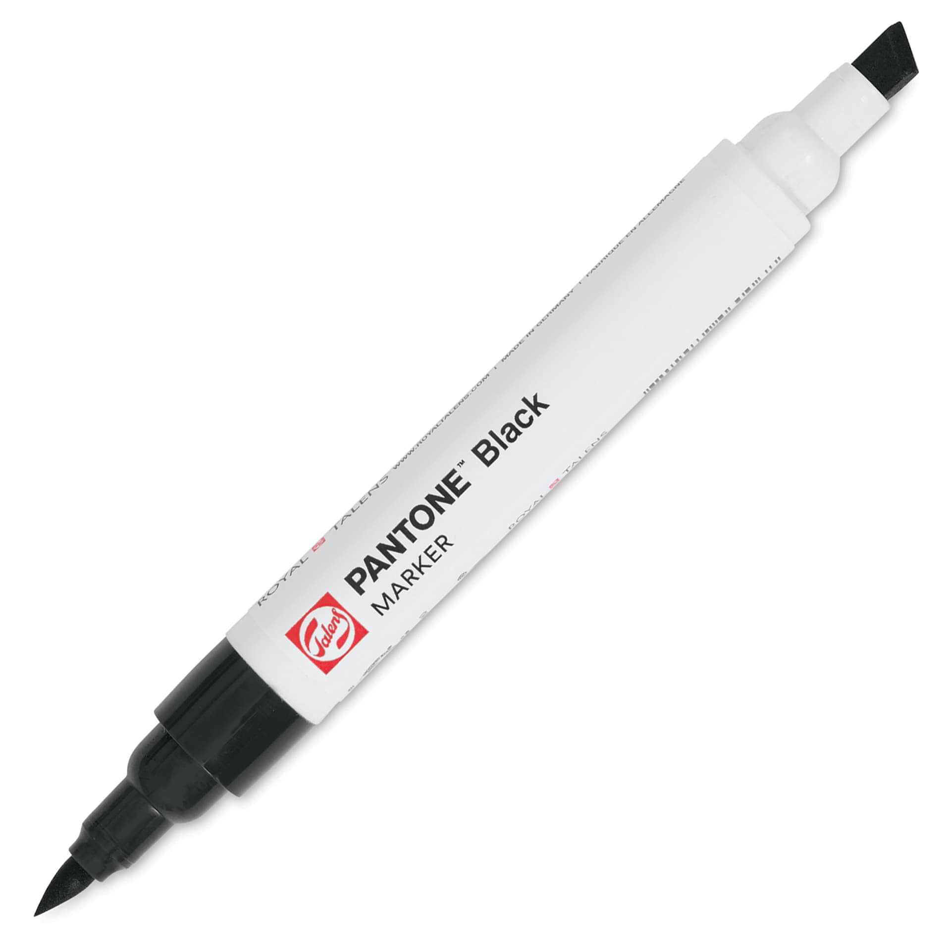 Pantone Dual Tip Marker - Black, caps off
