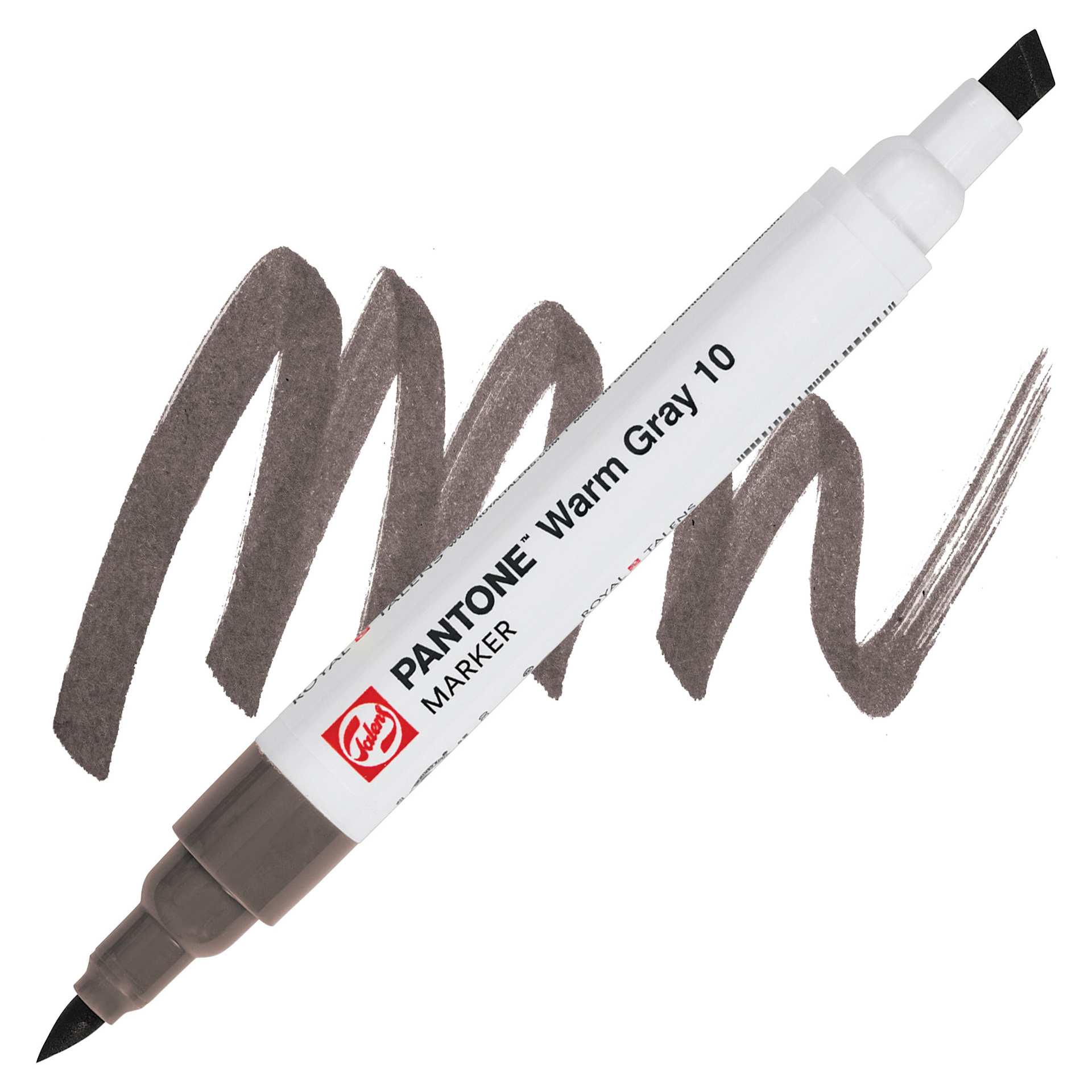 Pantone Dual Tip Marker - Warm Gray 10, swatch and marker