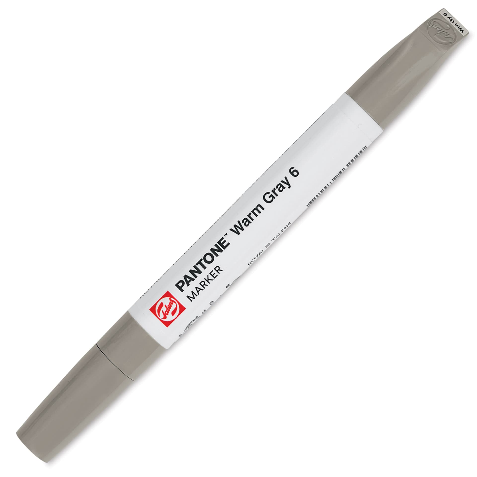 Pantone Dual Tip Marker - Warm Gray 6, caps on