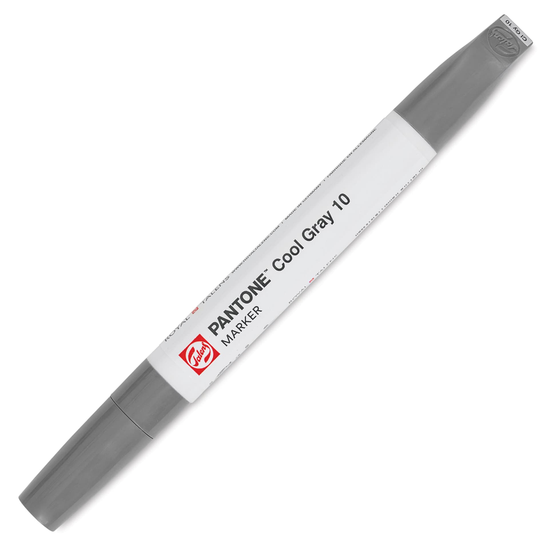 Pantone Dual Tip Marker - Cool Gray 10, caps on