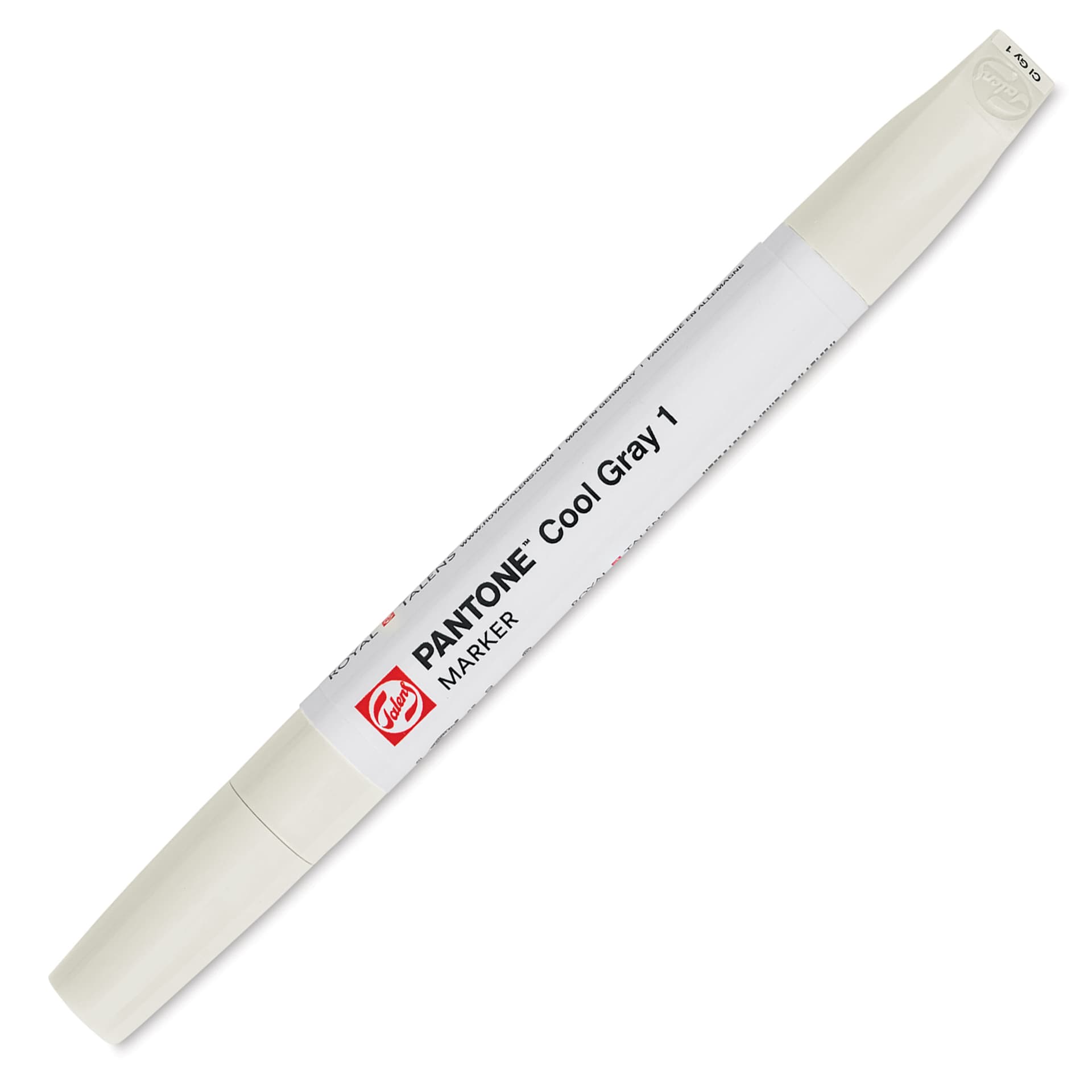 Pantone Dual Tip Marker - Cool Gray 1, caps on
