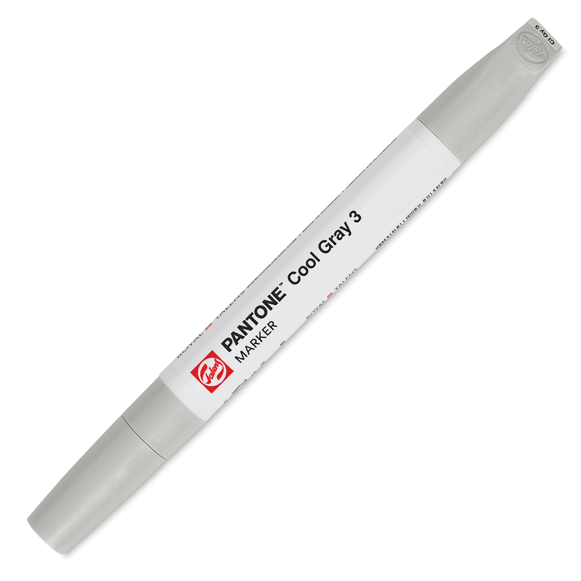 Pantone Dual Tip Marker - Cool Gray 3, caps on