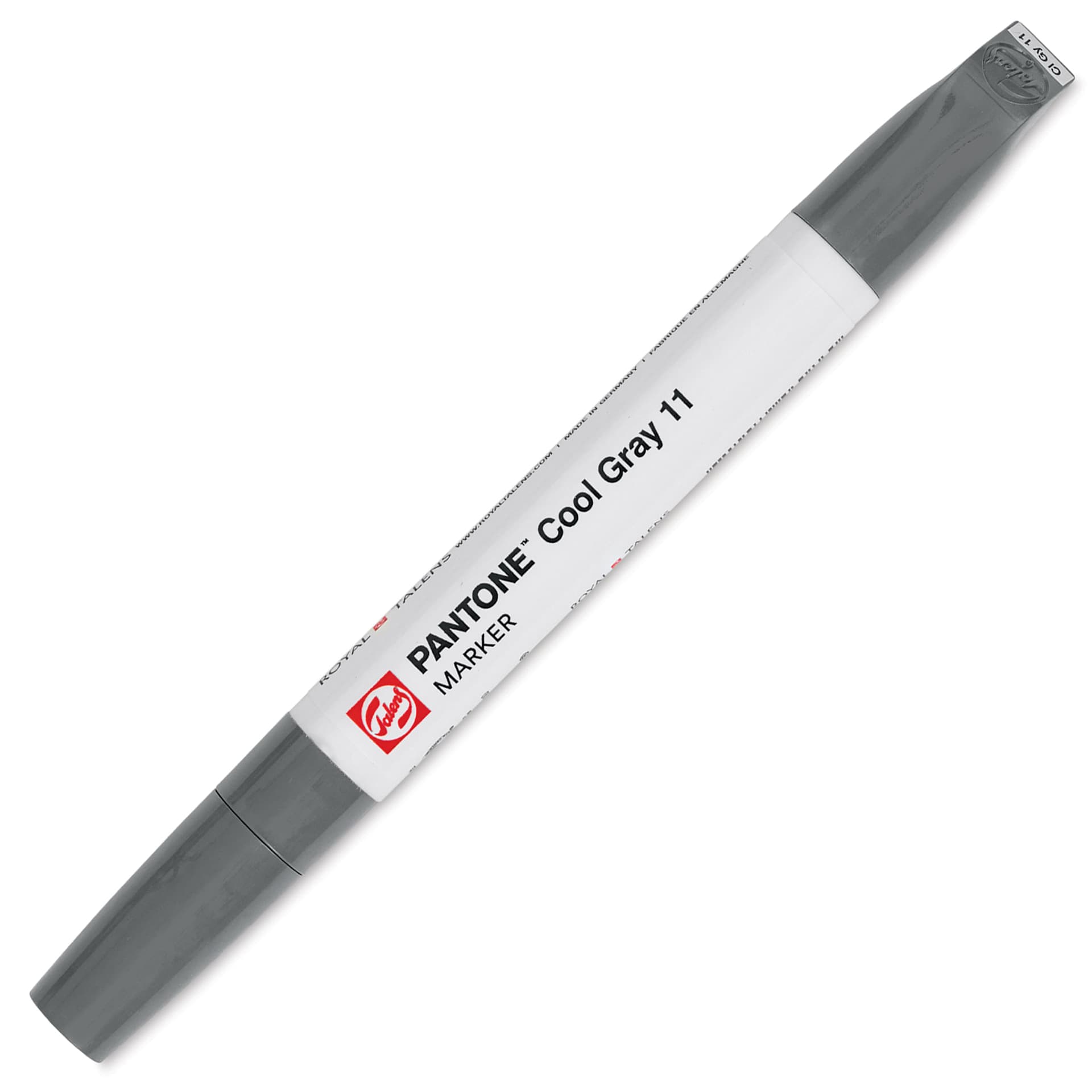 Pantone Dual Tip Marker - Cool Gray 11, caps on