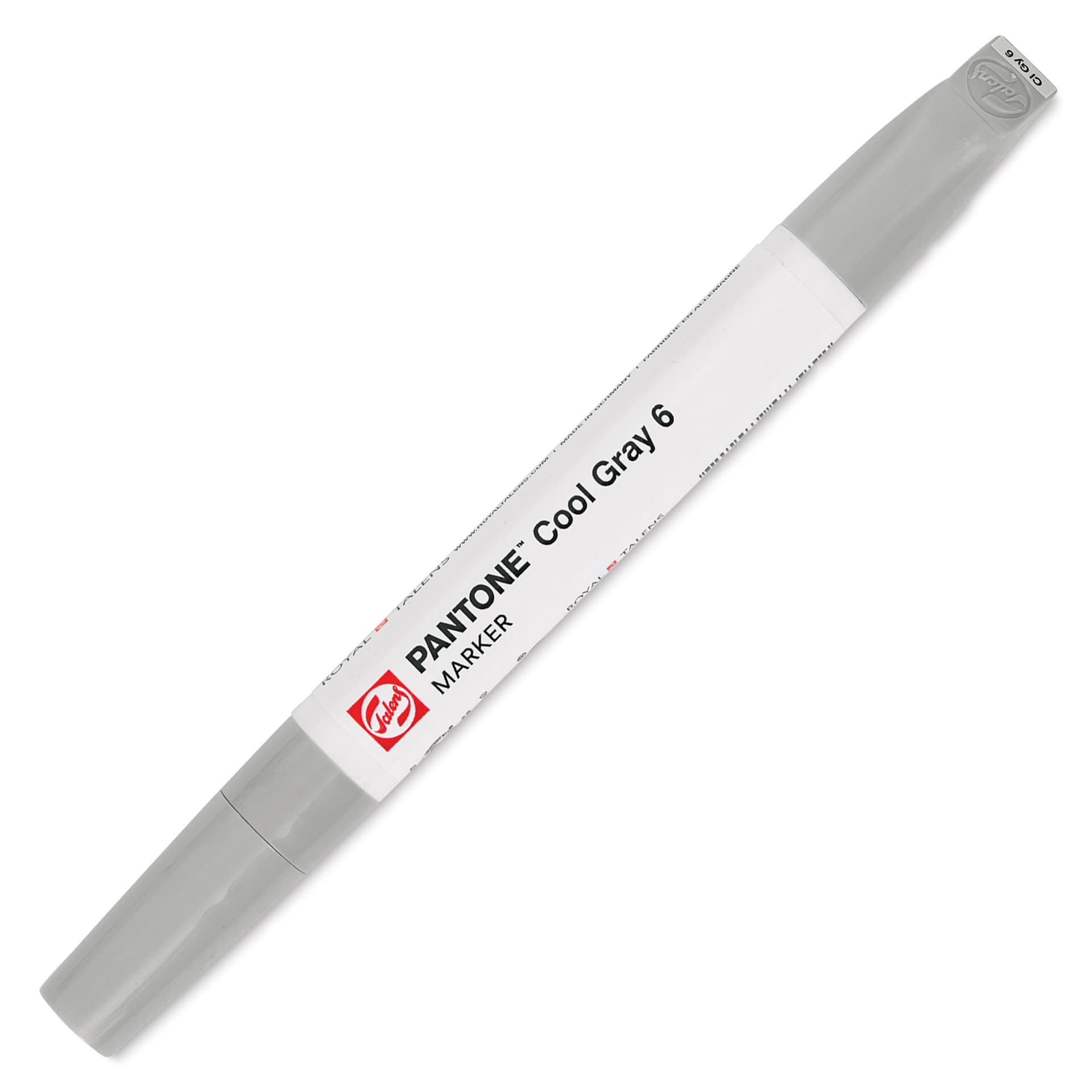 Pantone Dual Tip Marker - Cool Gray 6, caps on