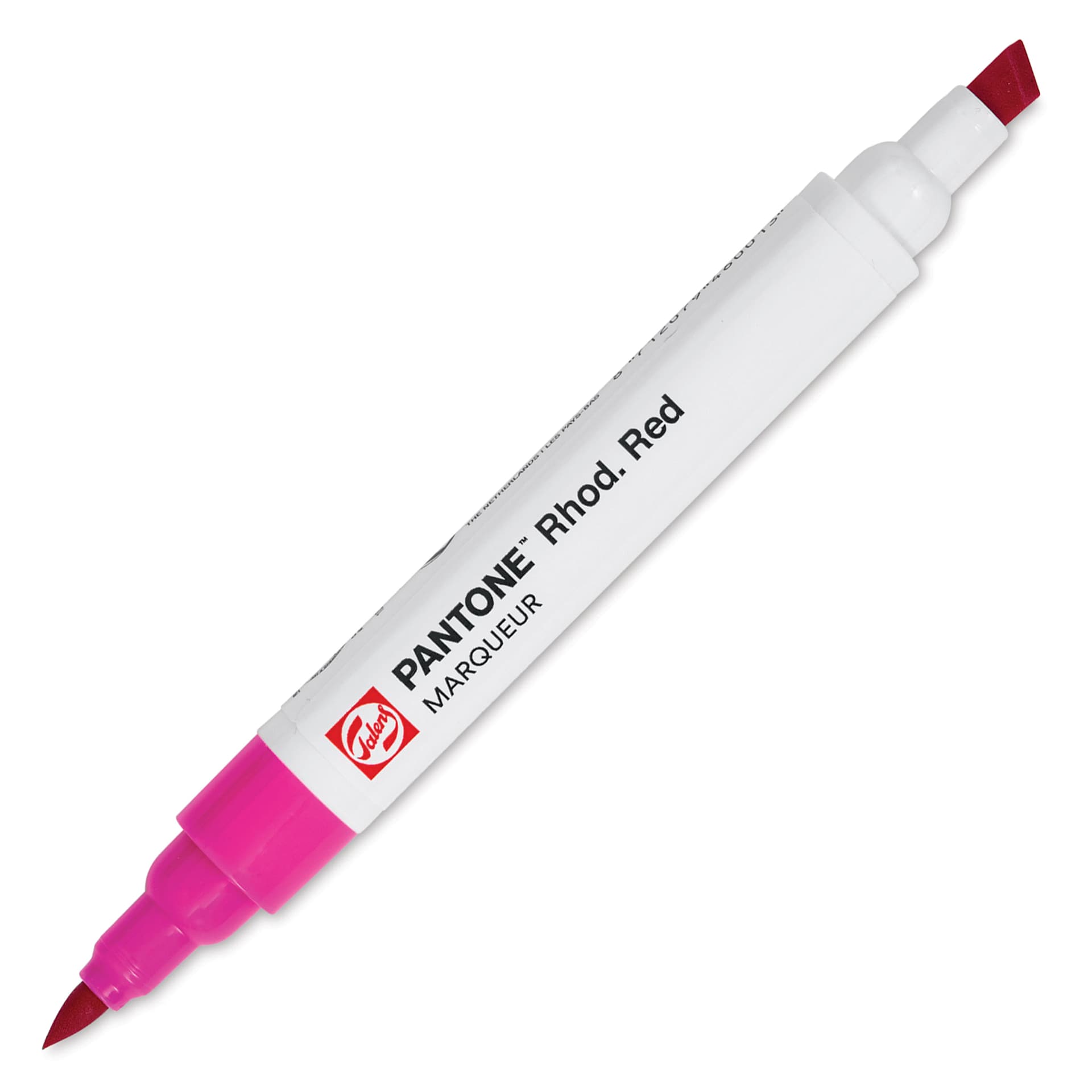 Pantone Dual Tip Marker - Rhod. Red, caps off