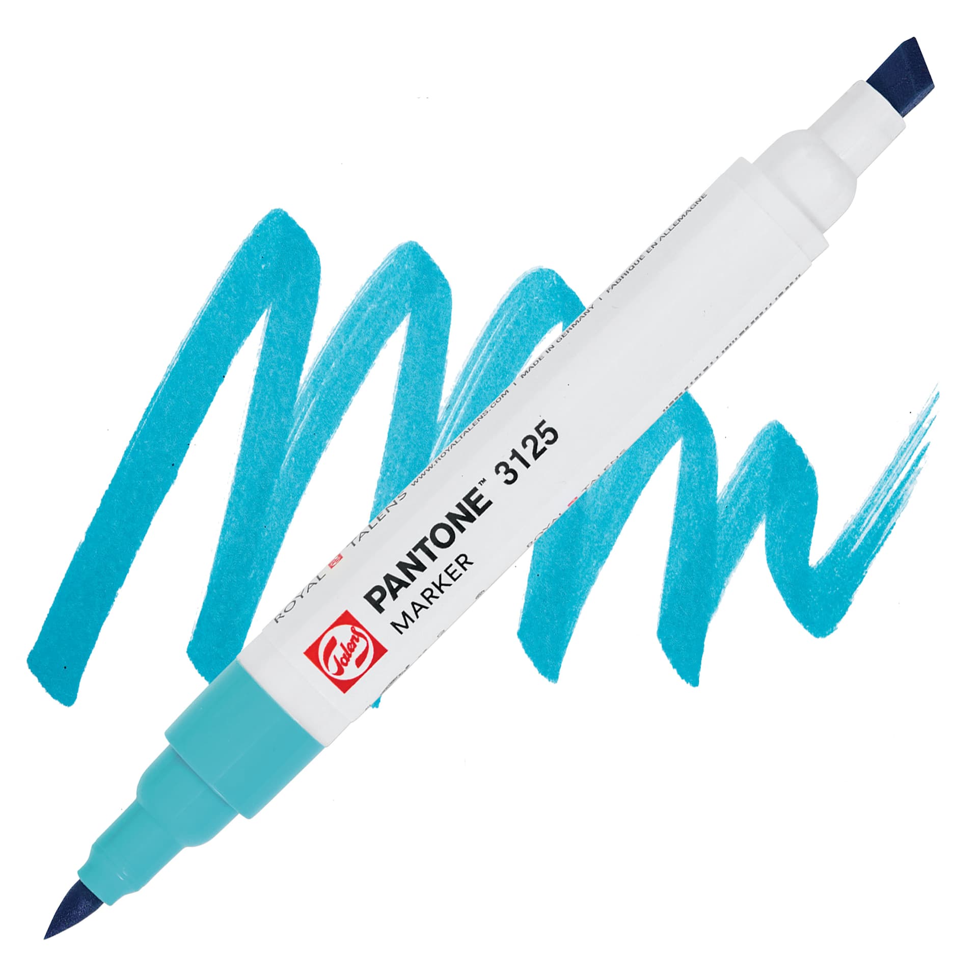 Pantone Dual Tip Marker - 3125, swatch and marker