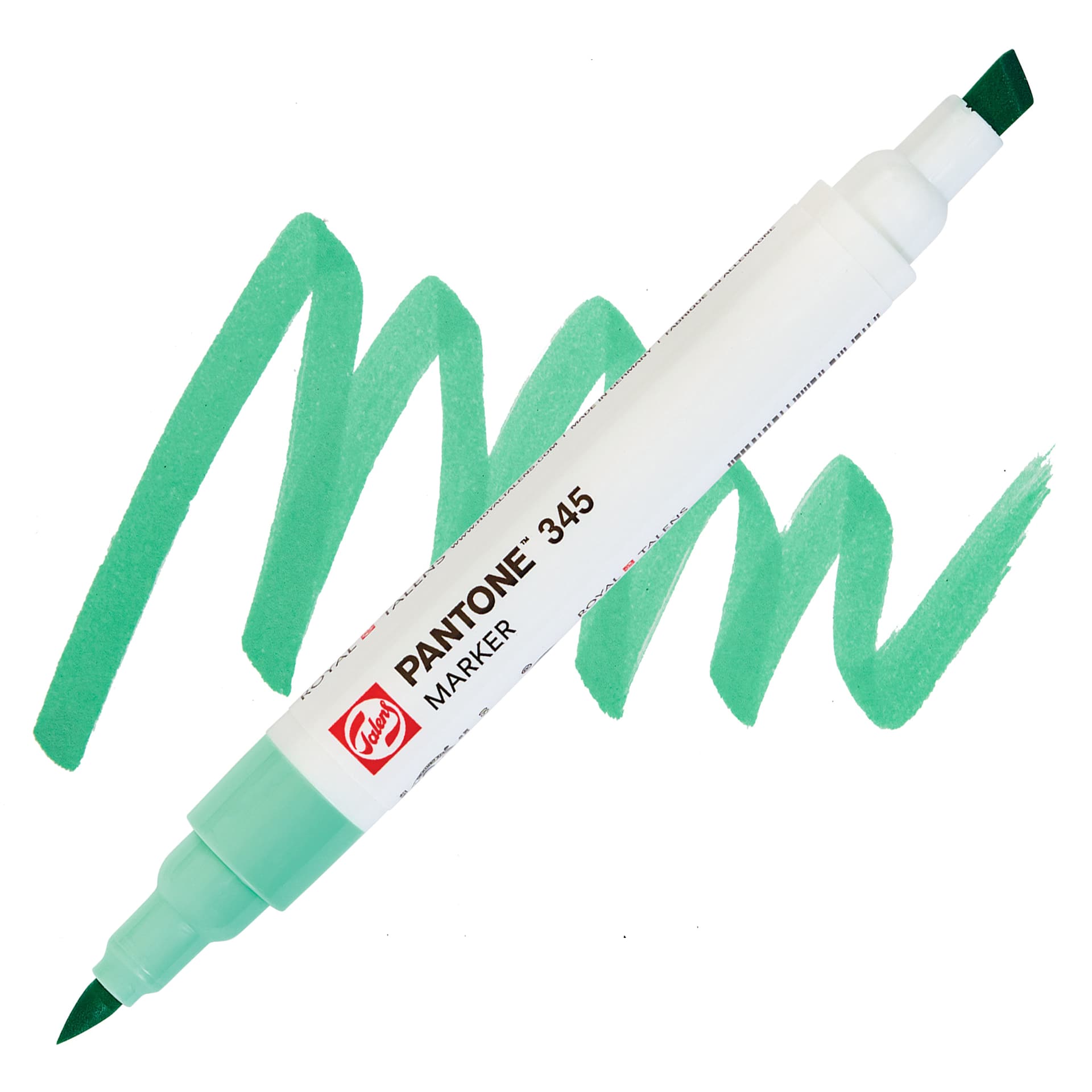 Pantone Dual Tip Marker - 345, swatch and marker