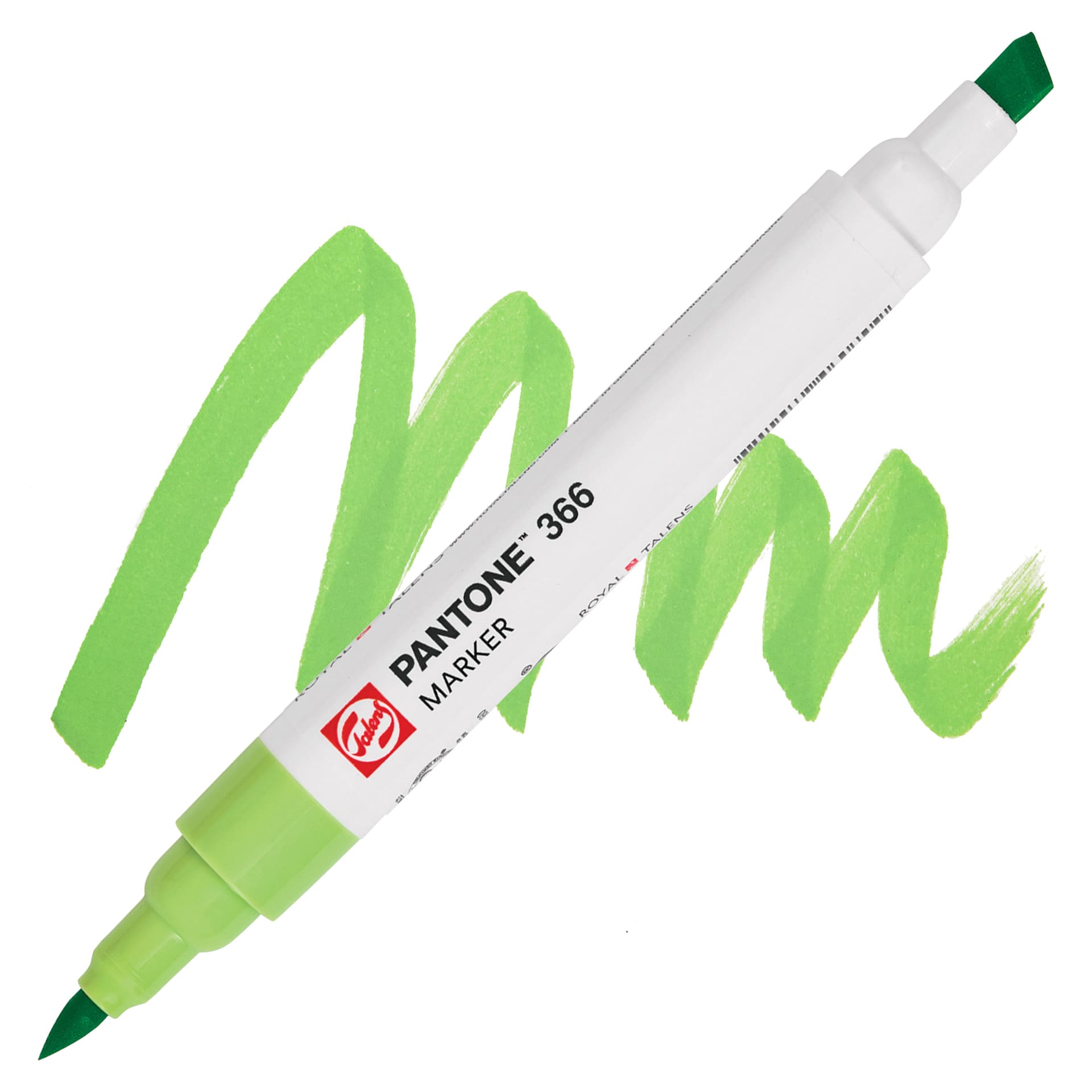 Pantone Dual Tip Marker - 366, swatch and marker