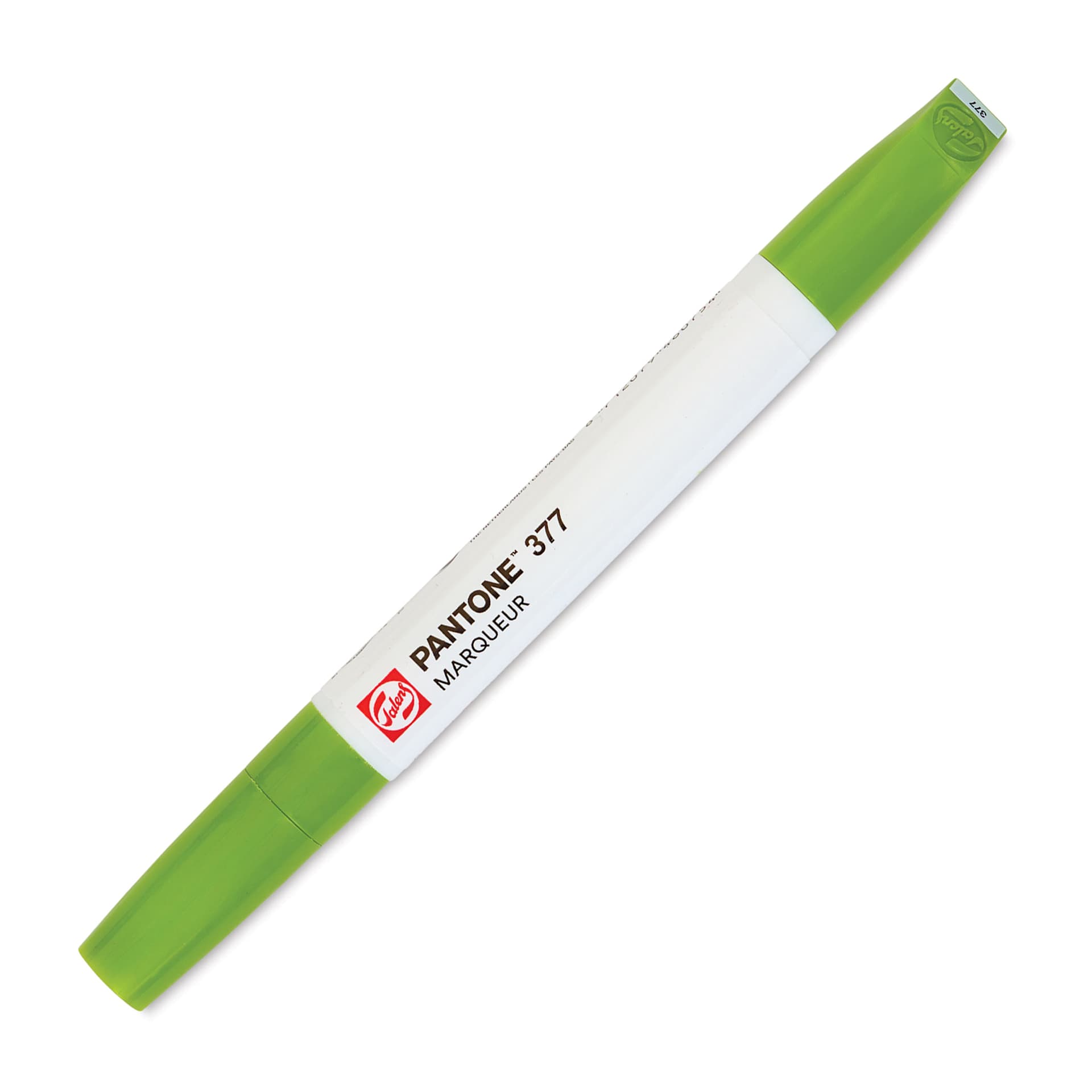 Pantone Dual Tip Marker - 377, marker with caps on