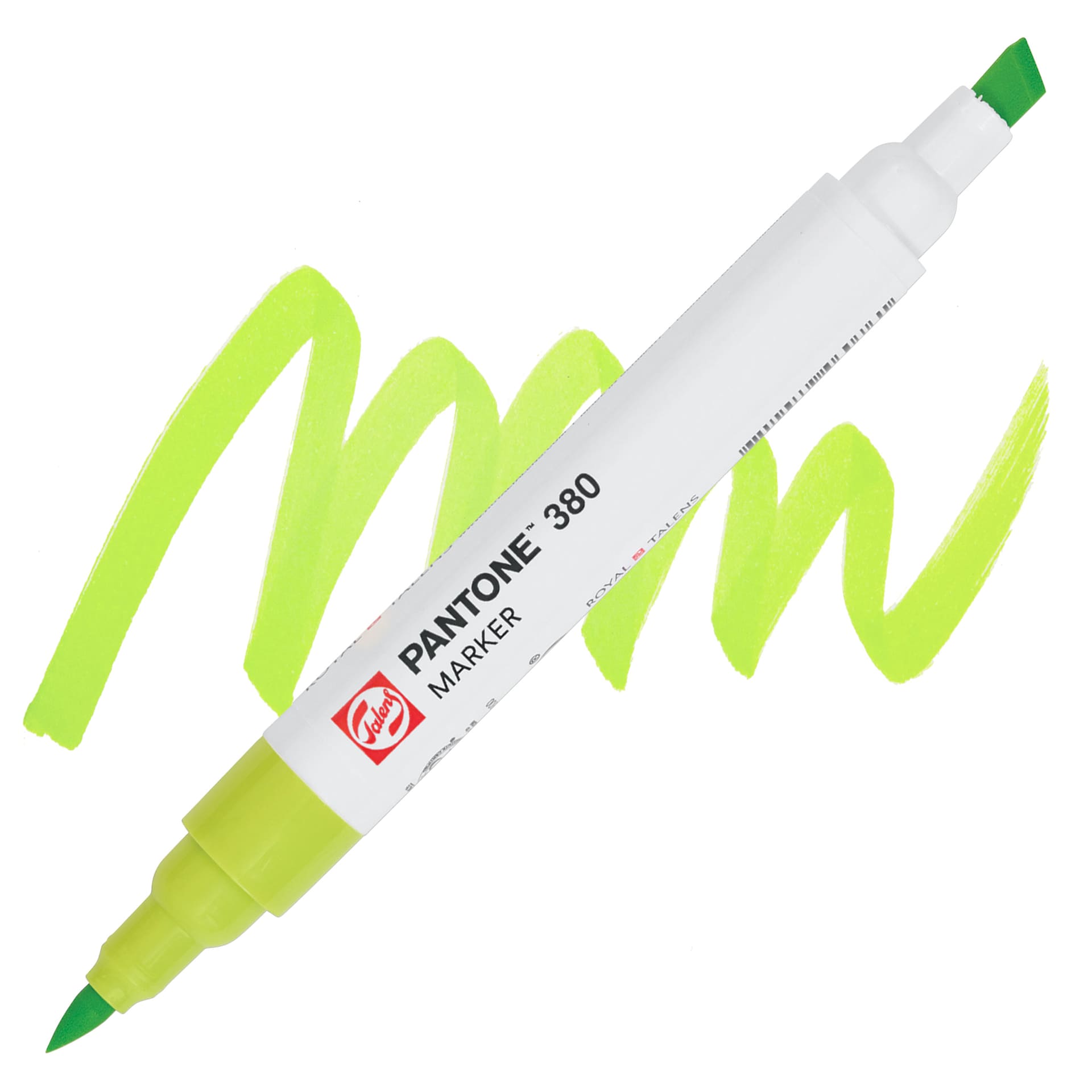 Pantone Dual Tip Marker - 380, swatch and marker