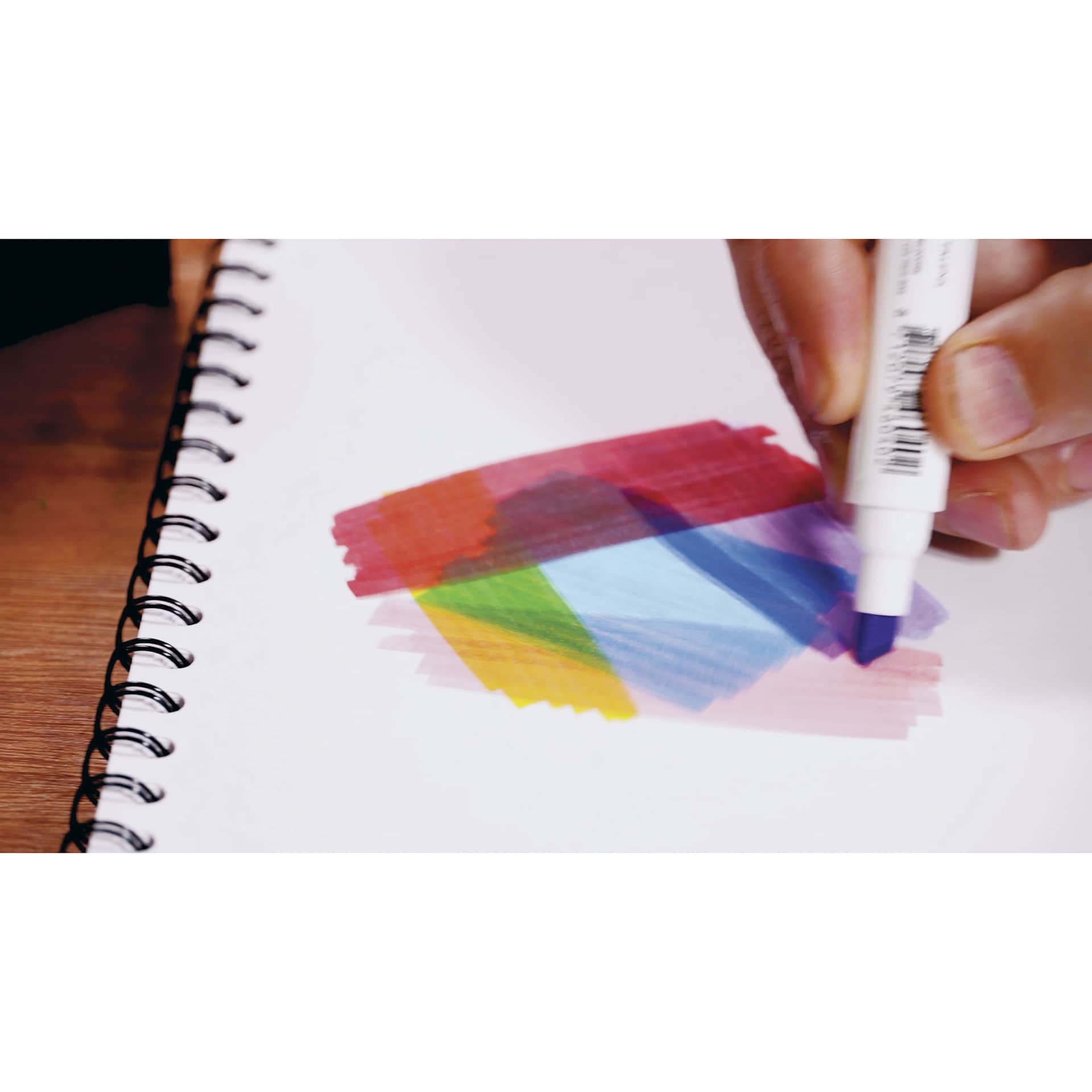 Talens Pantone Dual Tip Markers creating multiple layered swatches