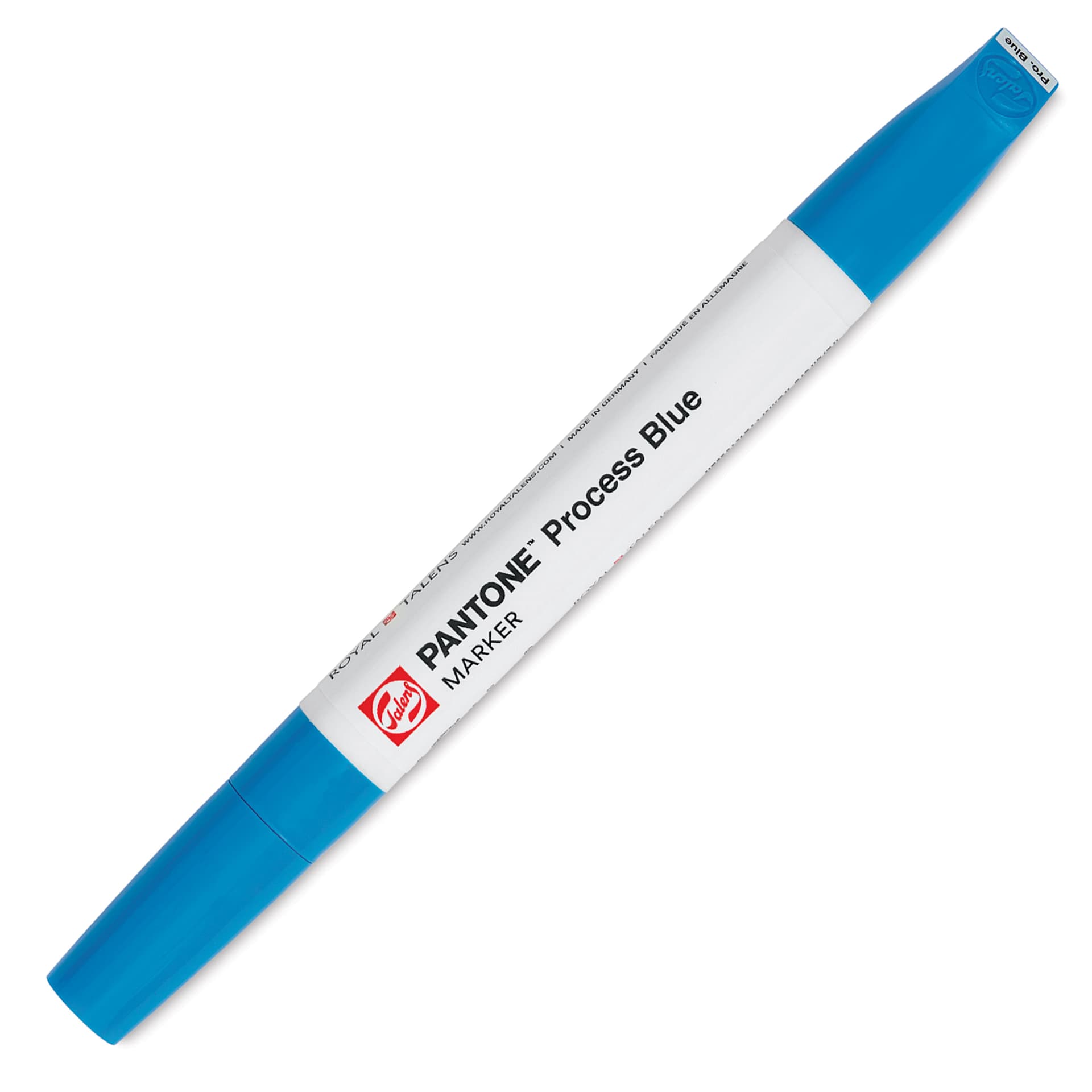 Pantone Dual Tip Marker - Process Blue, caps on