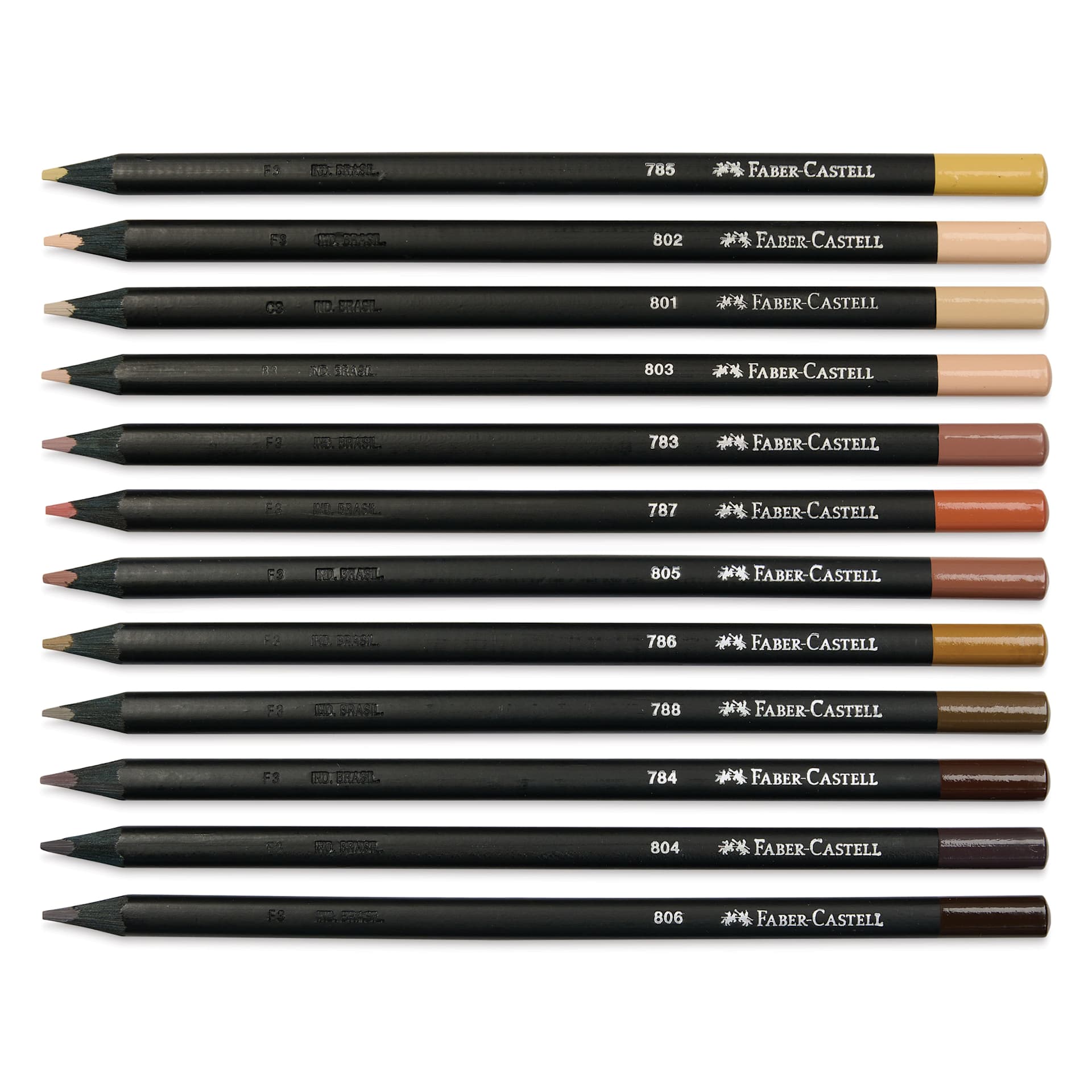 Faber-Castell Black Edition Colored Pencils - Skin Tones, Set of 12