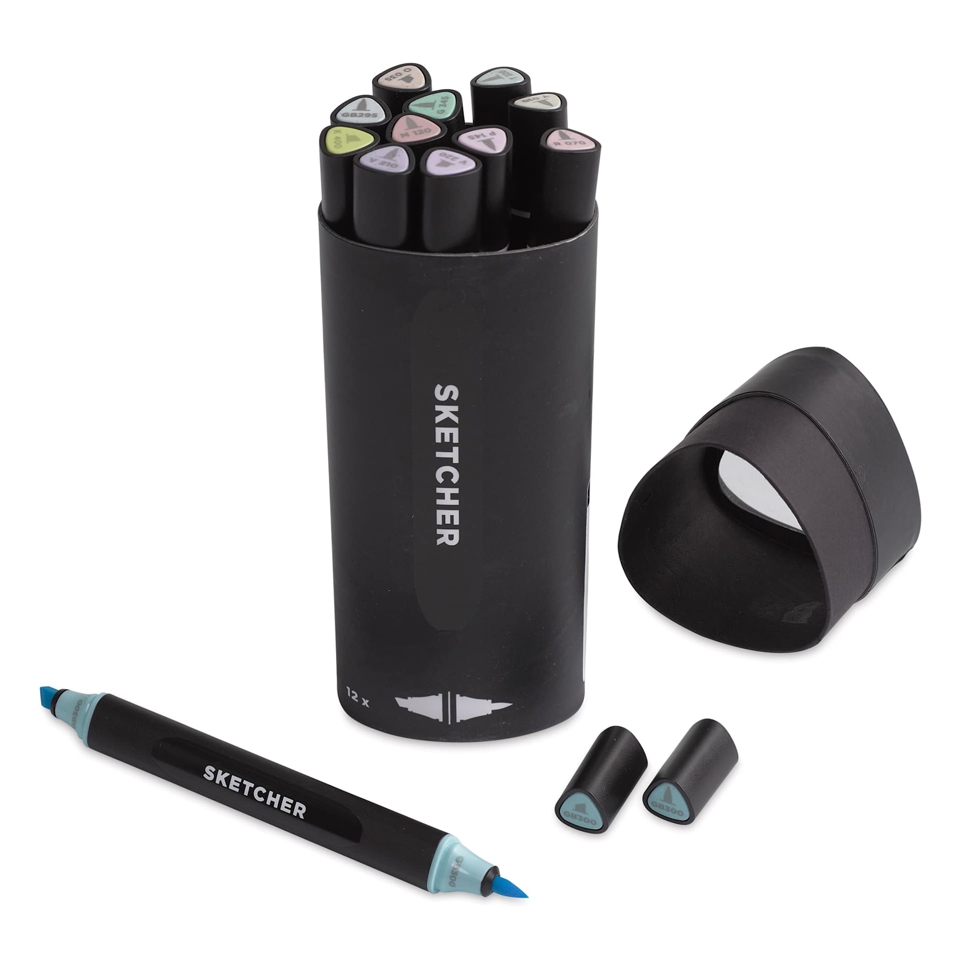 Molotow Sketcher Twin Graphic Markers - Pastel Kit, marker outside of the open packaging