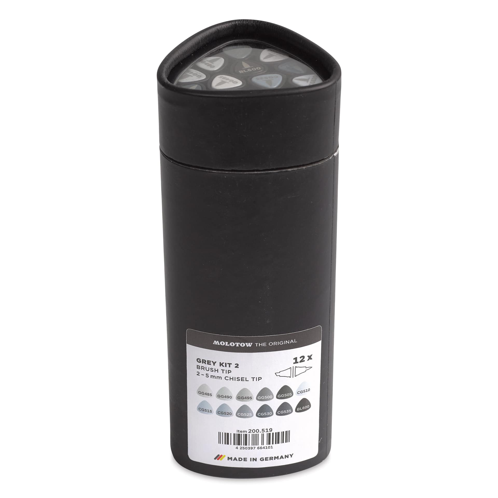 Molotow Sketcher Twin Graphic Markers - Grey Kit 2, front of the packaging