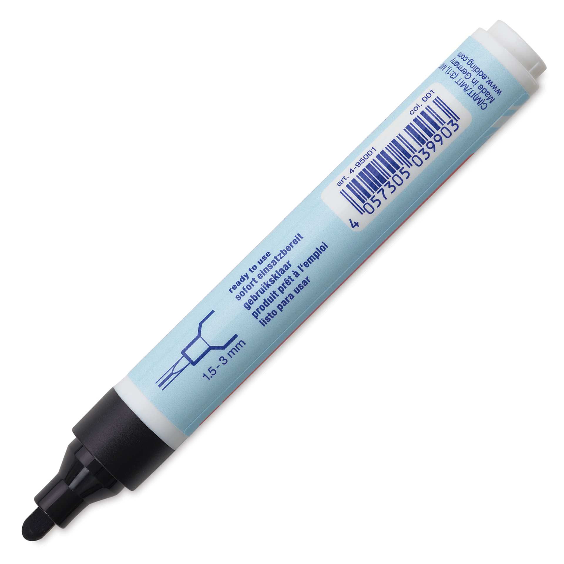 Edding 95 Glass Marker - Black, side of the marker barrel showing nib size