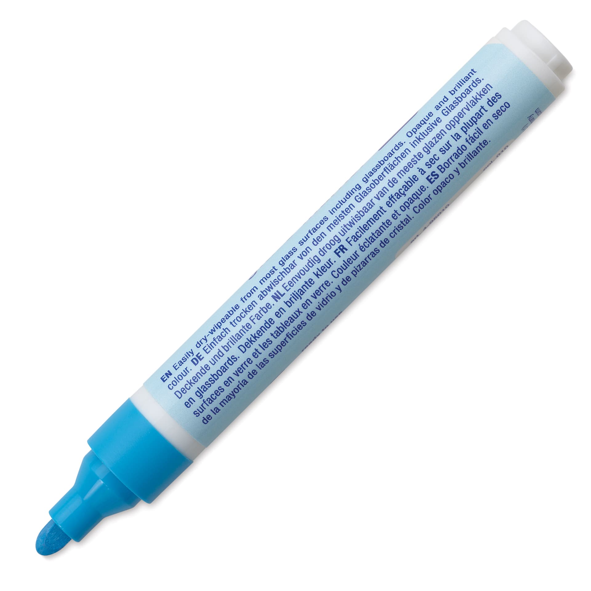 Edding 95 Glass Marker - Light Blue, side of marker barrel showing nib size
