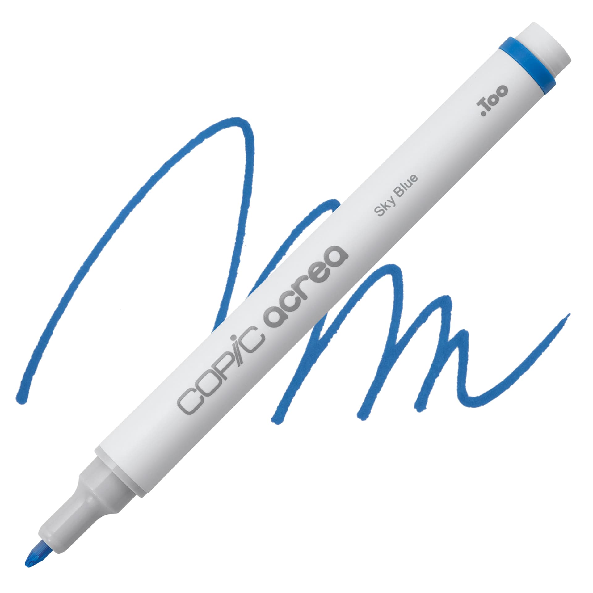 Copic Acrea Paint Marker - Sky Blue 012, marker and swatch