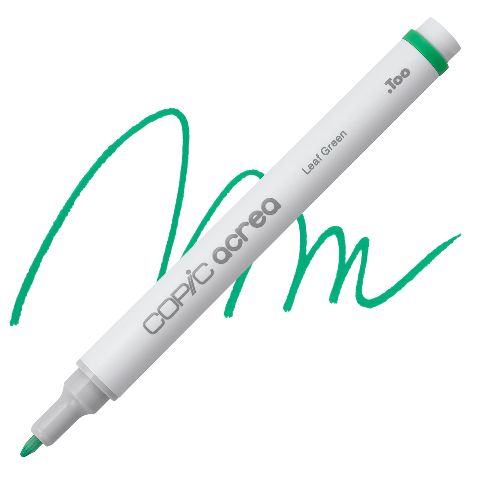 Copic Acrea Paint Marker - Leaf Green 011, marker and swatchc