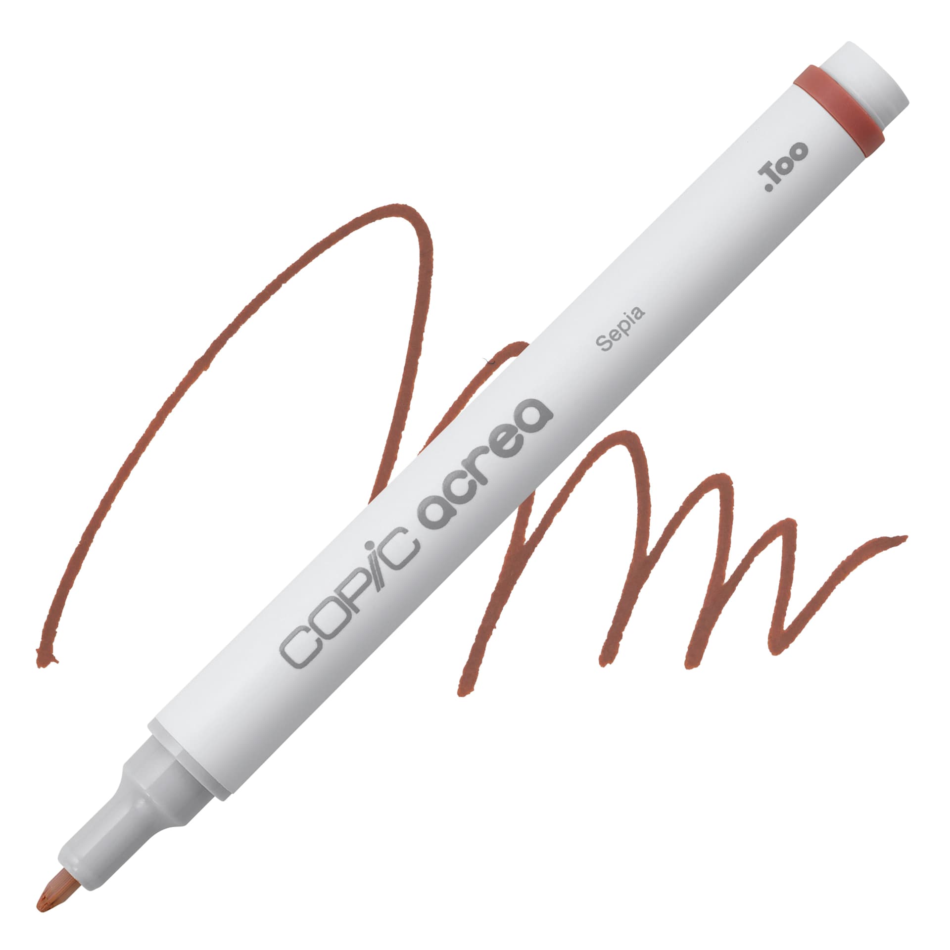 Copic Acrea Paint Marker - Sepia 004, marker and swatch