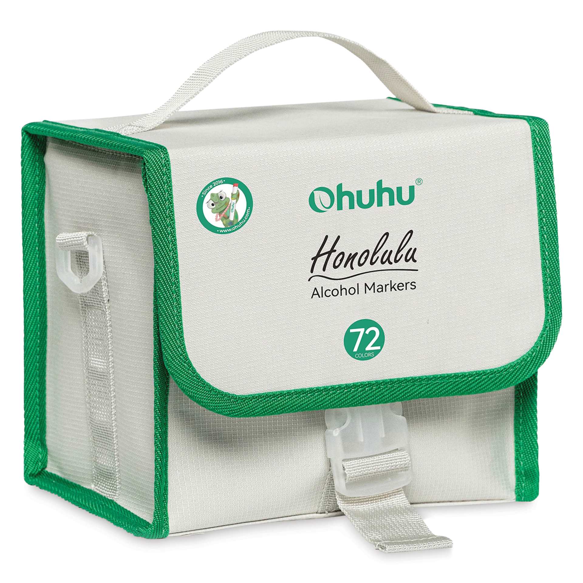 Ohuhu Honolulu Dual Tip Marker Set - Set of 72, Assorted Colors, front of case