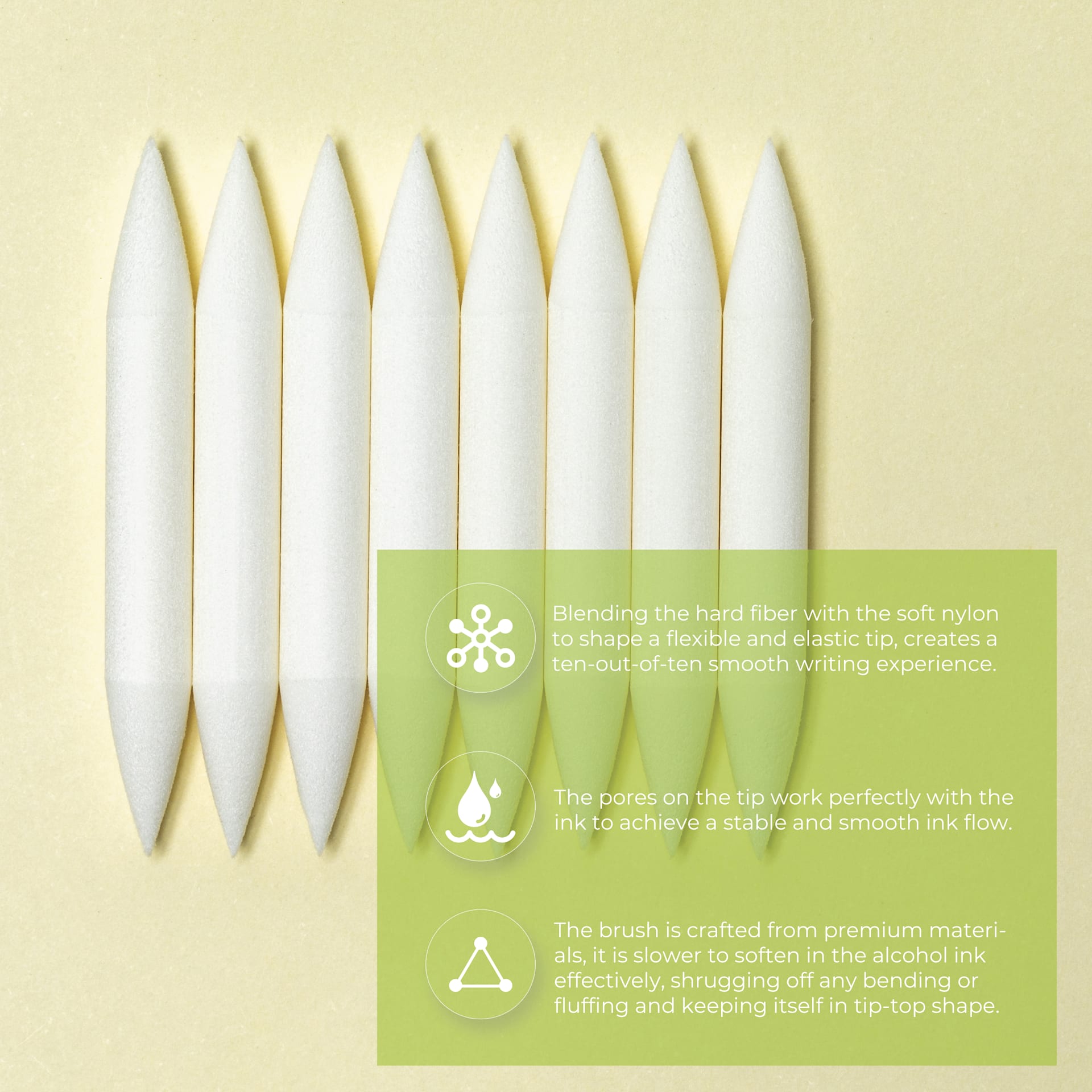 Ohuhu Marker Replacement Tips - Set of 9, nibs out of packaging