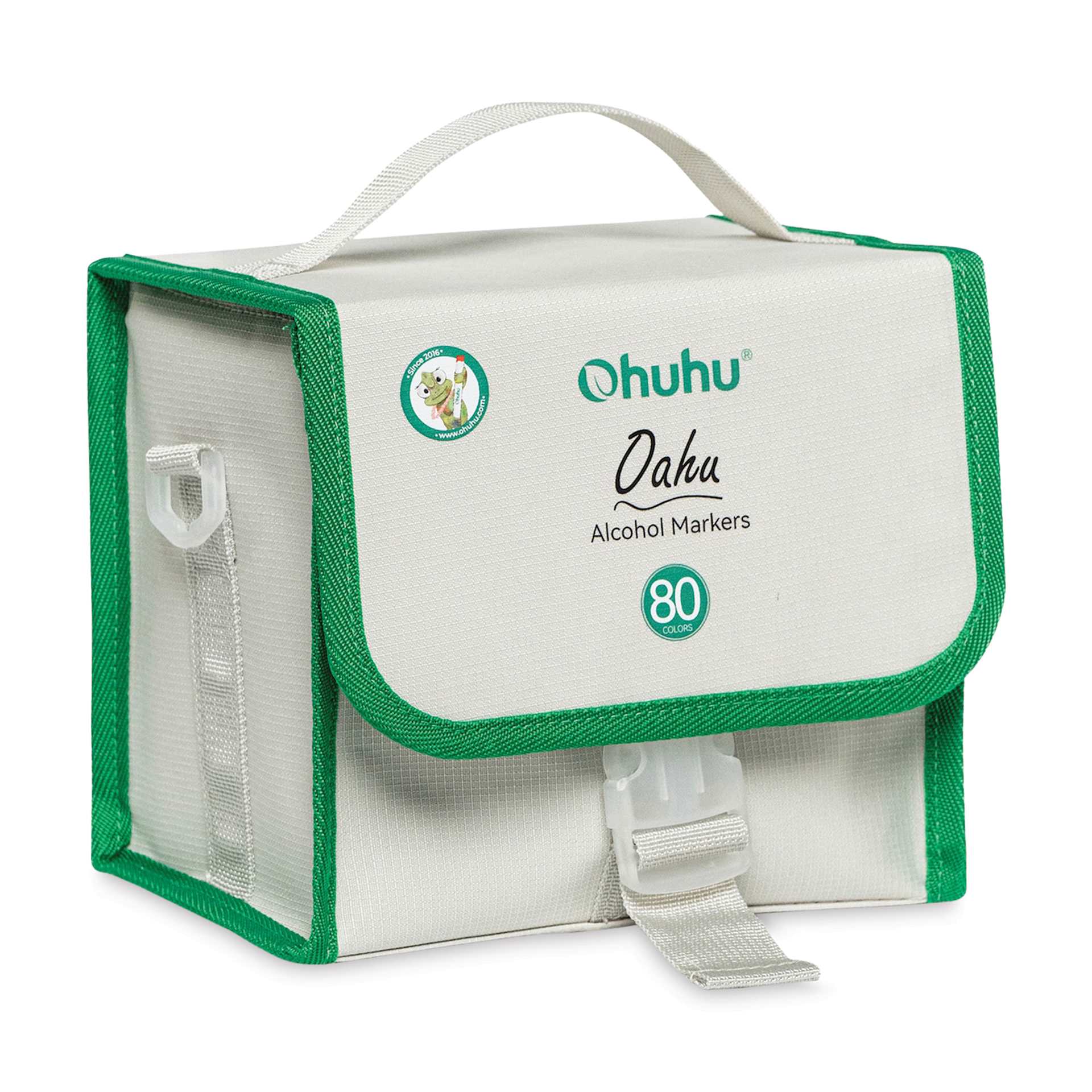 Ohuhu Oahu Dual-Tip Marker Set - Set of 80, Assorted, front of case