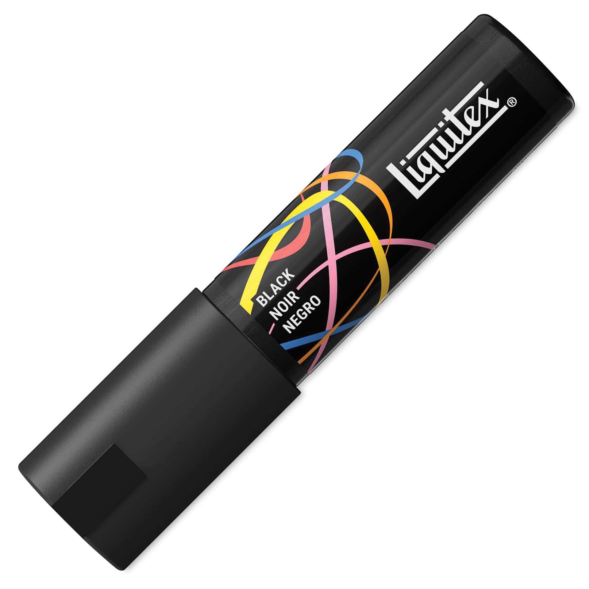 Liquitex Marker - Black, Chisel Tip, 8 mm, capped