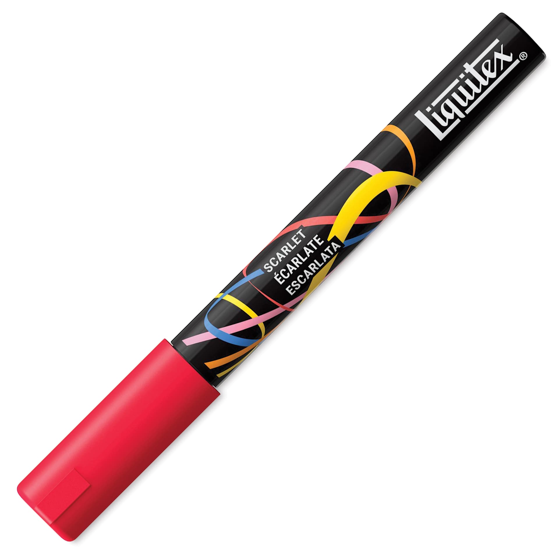 Liquitex Marker - Scarlet, Bullet Tip, 2 mm, capped