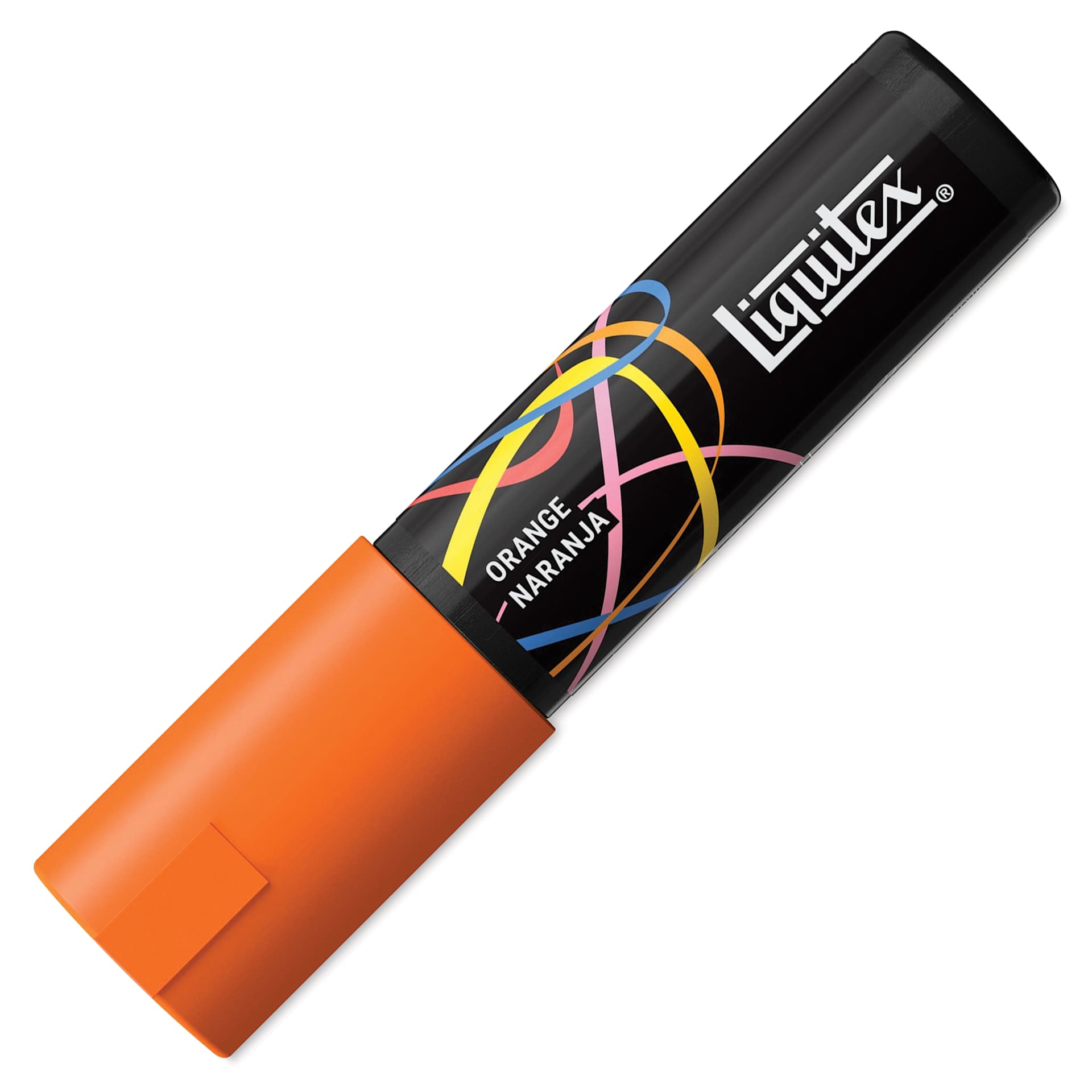 Liquitex Marker - Orange, Chisel Tip, 8 mm, capped