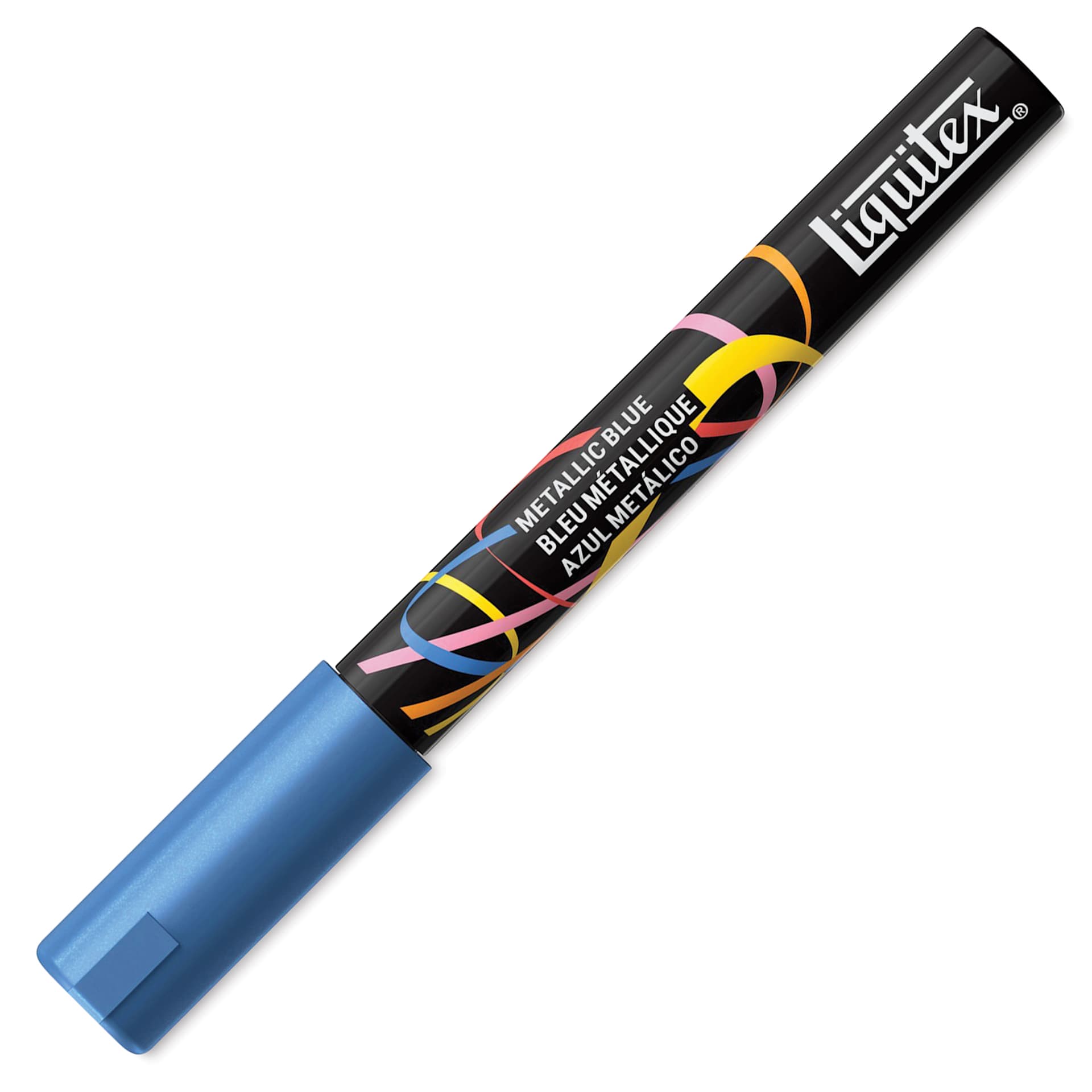 Liquitex Marker - Metallic Blue, Bullet Tip, 2 mm, capped