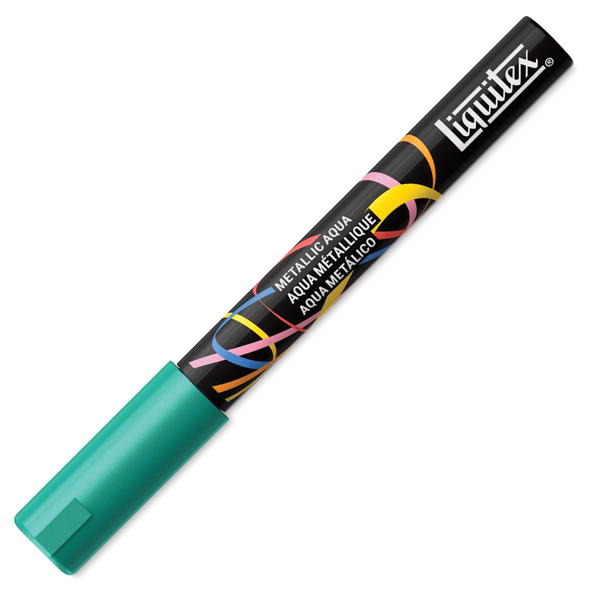 Liquitex Marker - Metallic Aqua, Bullet Tip, 2 mm, capped