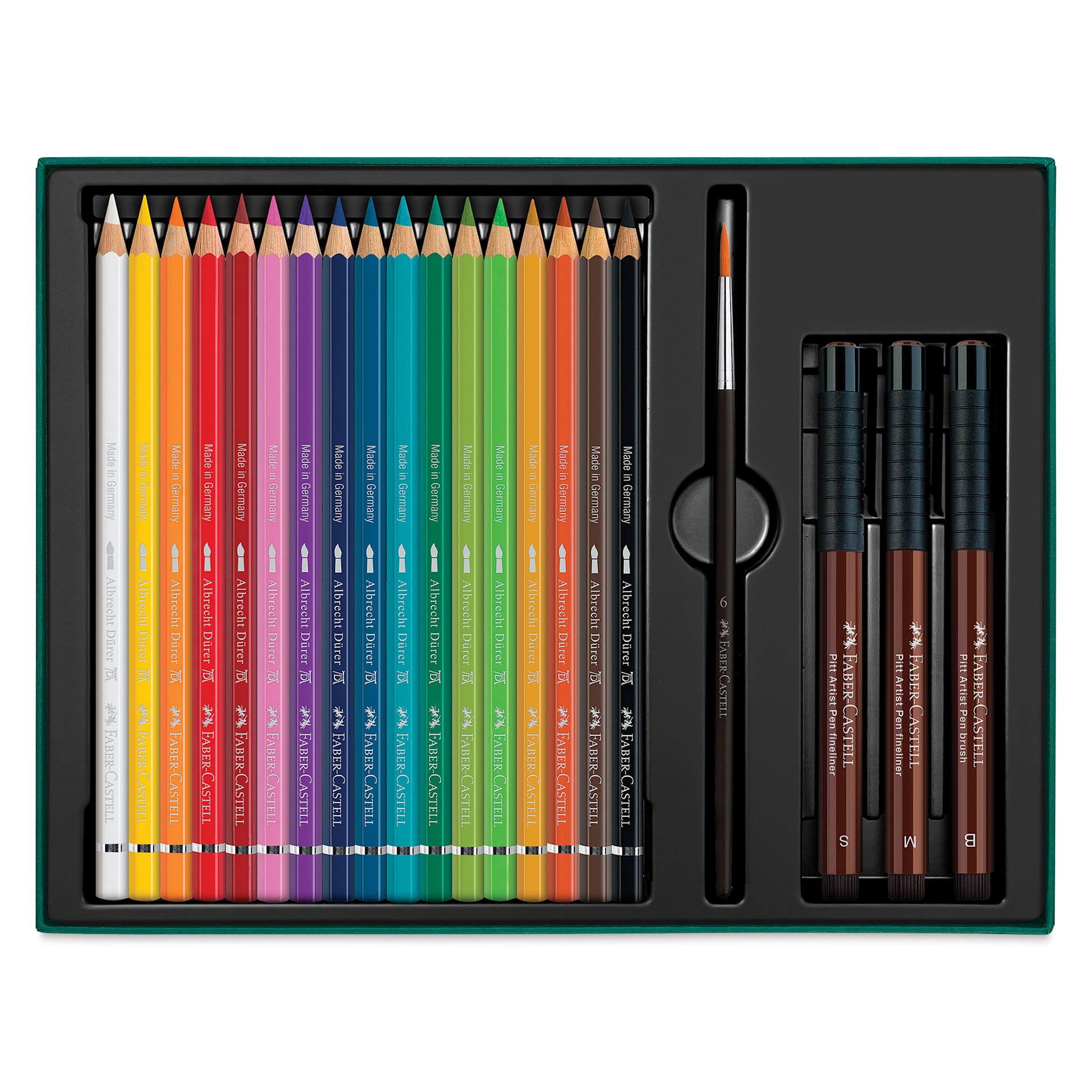 Faber-Castell Albrecht Dürer & Pitt Artist Gift Set - Set of 21, contents
