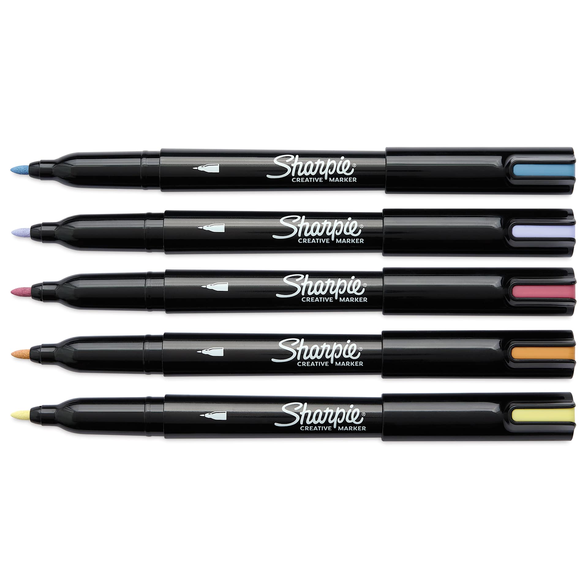 Sharpie Creative Acrylic Markers - Set of 5, Warm Tones, Fine Tip