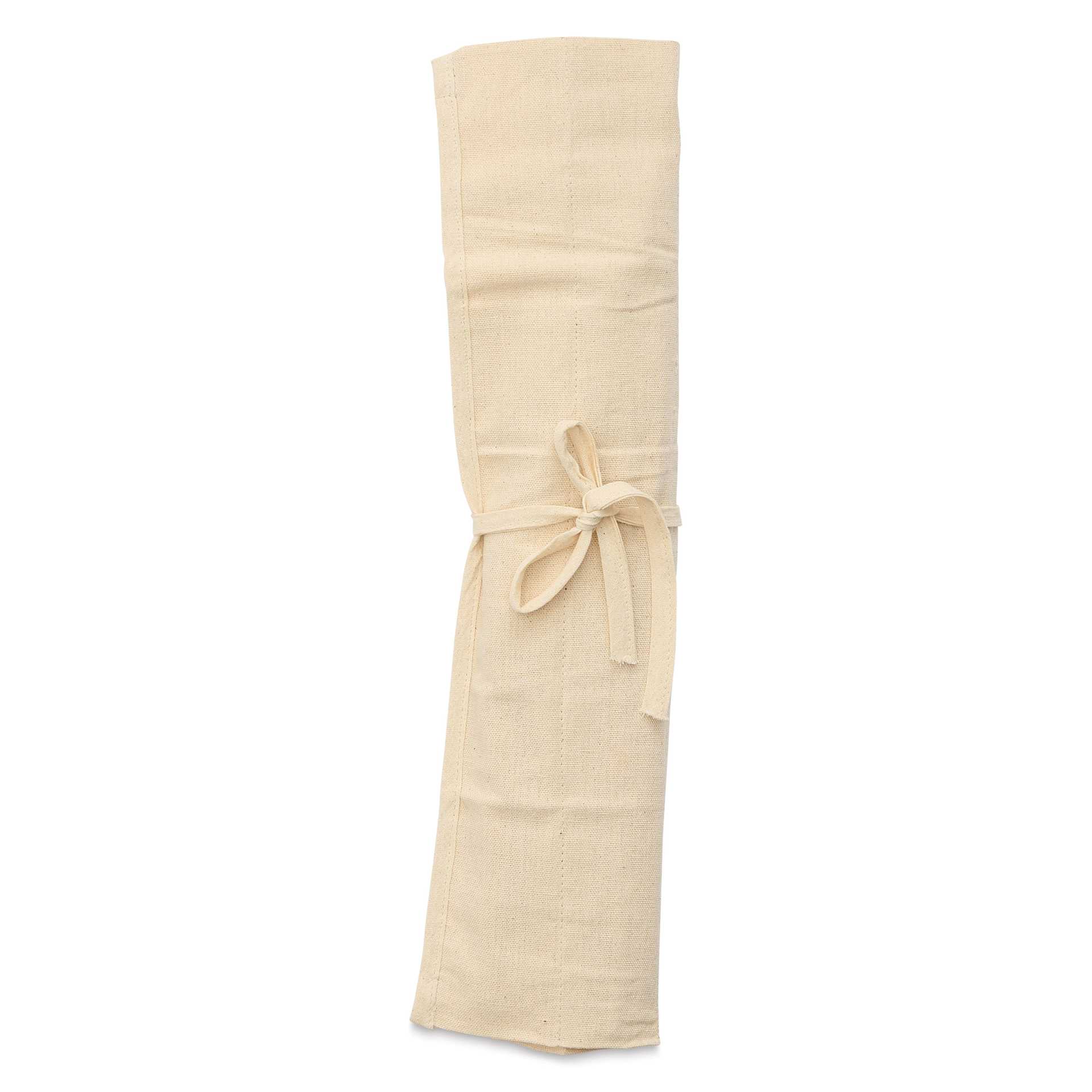 Wear'm Canvas Brush Holder rolled up and tied.