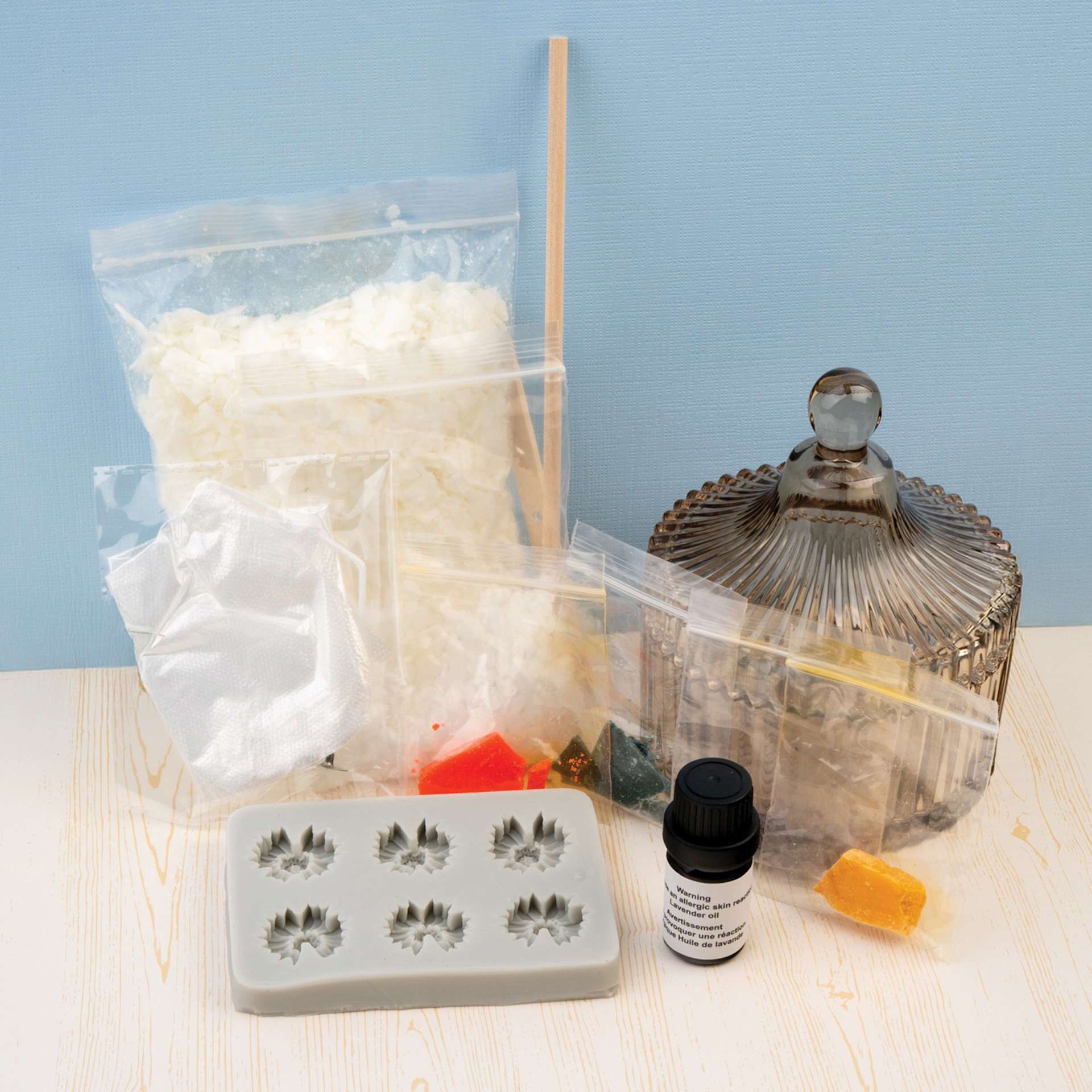 John Bead Flower Candle Making Kit contents