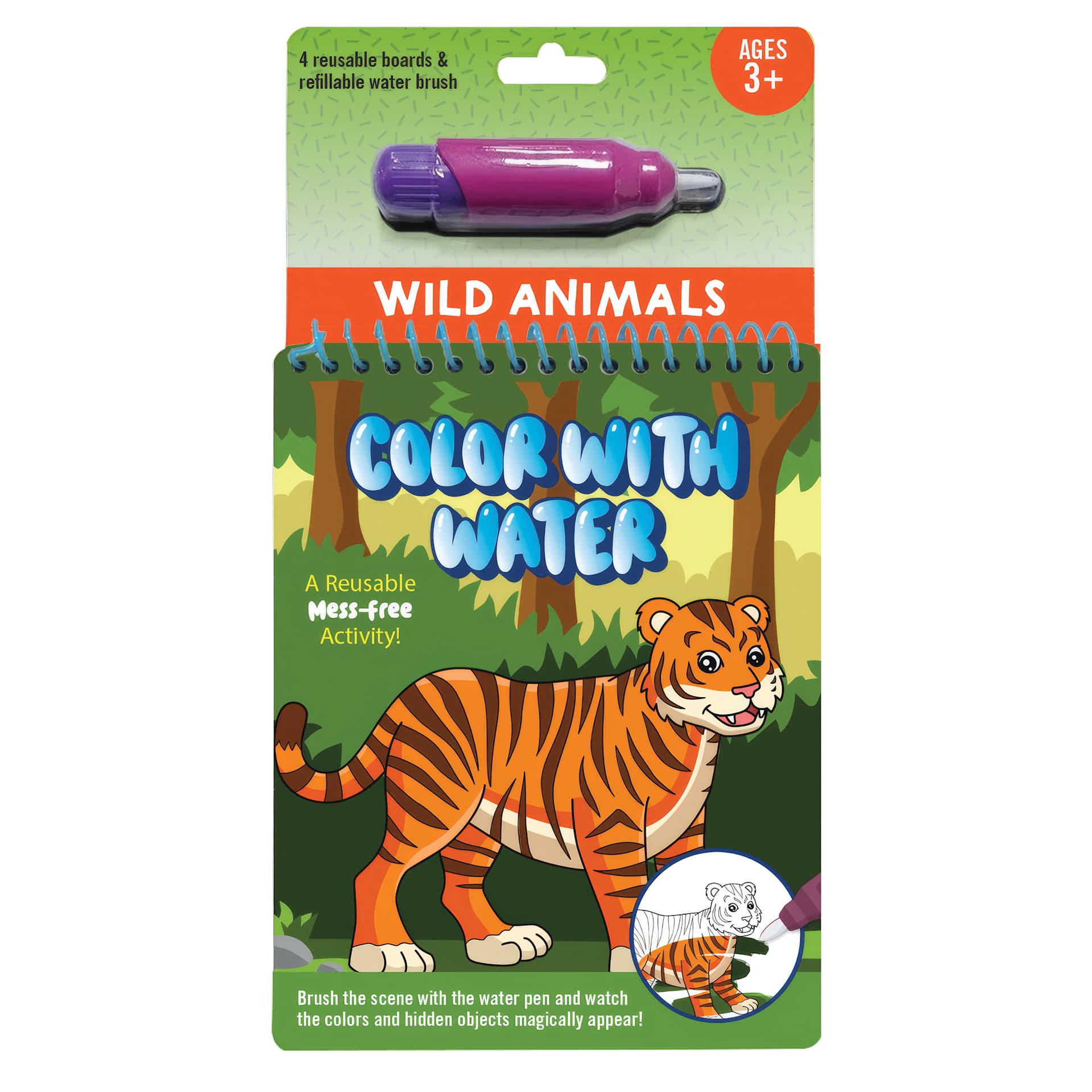 Peter Pauper Press Color with Water Set - Wild Animals, packaging