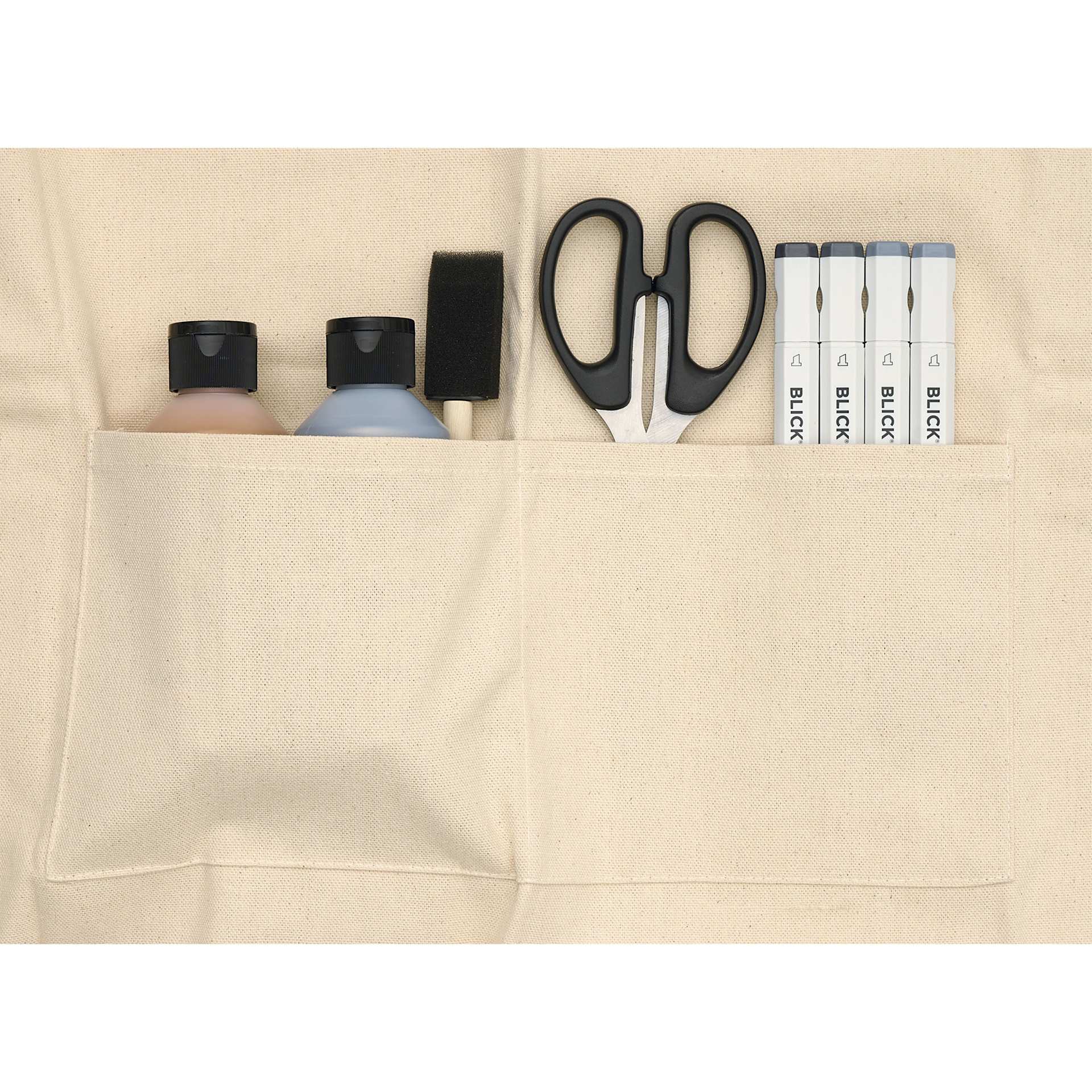 Wear’m Design Your Own Canvas Apron with Pockets - 29" x 32", pockets with supplies (no supplies included)
