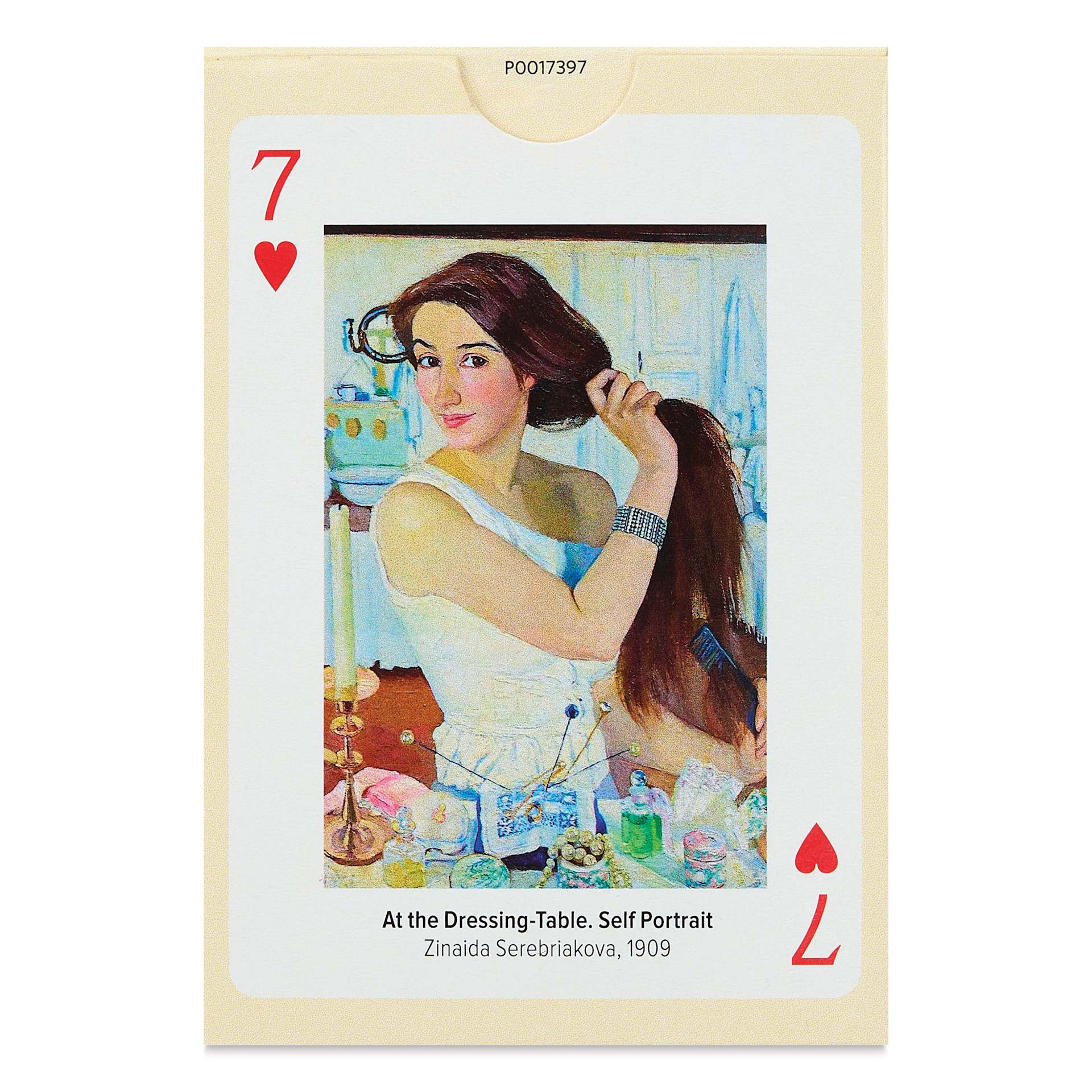 Piatnik Women Artists Playing Cards - 2-1/2" x 3-1/2", back of packaging