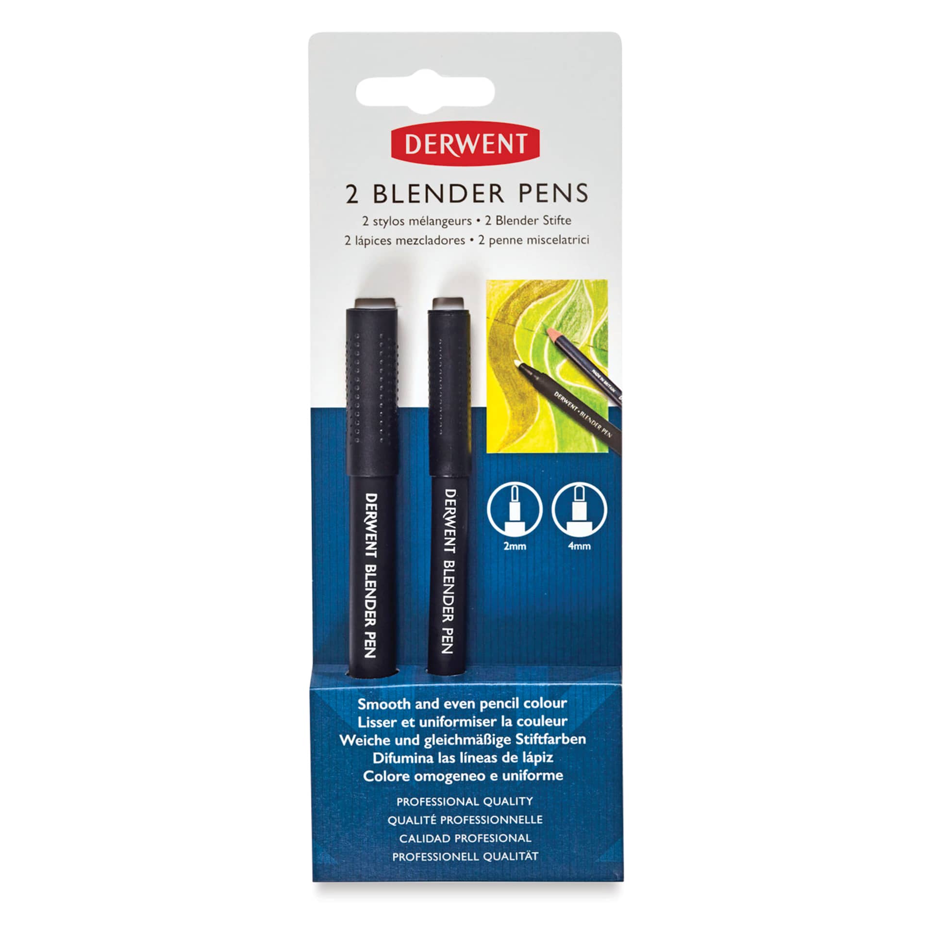 Derwent Blender Pens - Set of 2, front of packaging