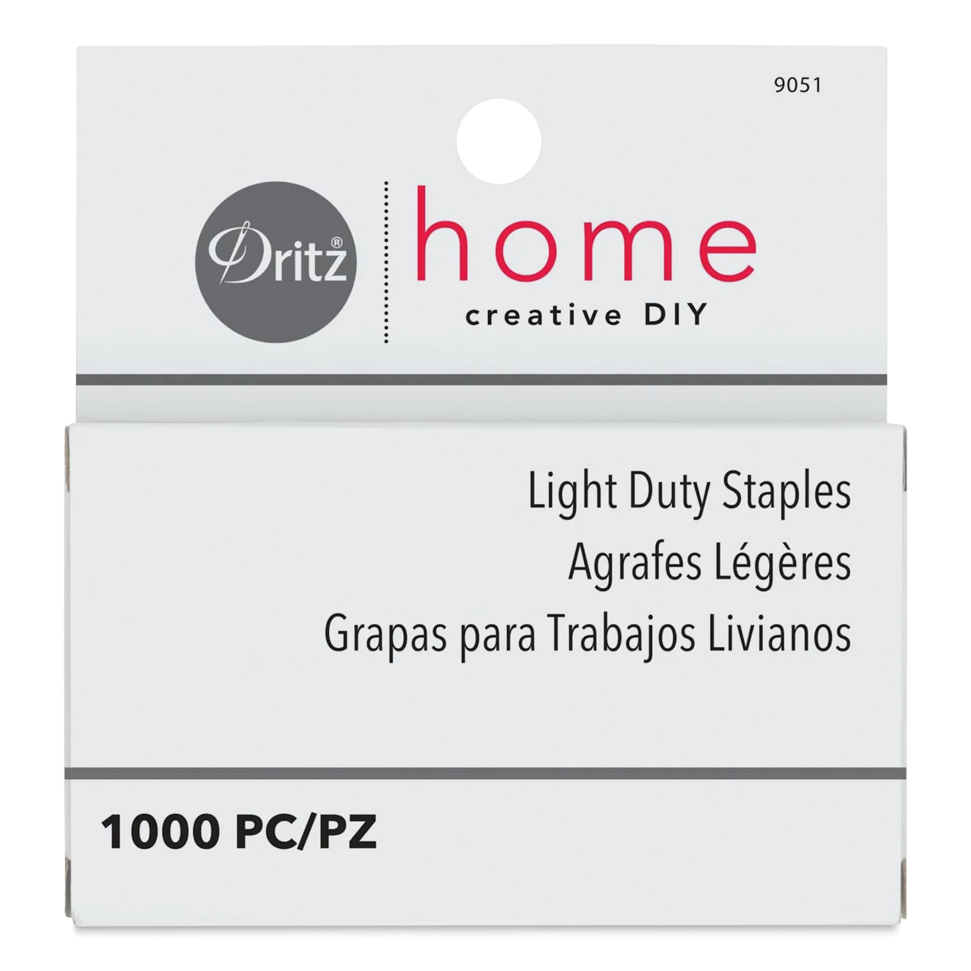Dritz Light Duty Staples - Pkg of 1,000, 5/16" front of packaging