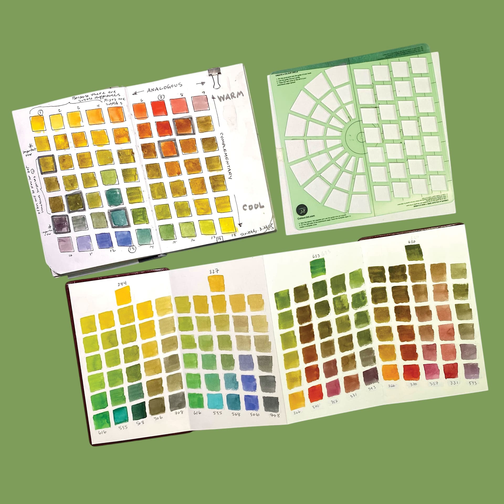Pacific Arc ColourJot Mixing Templates