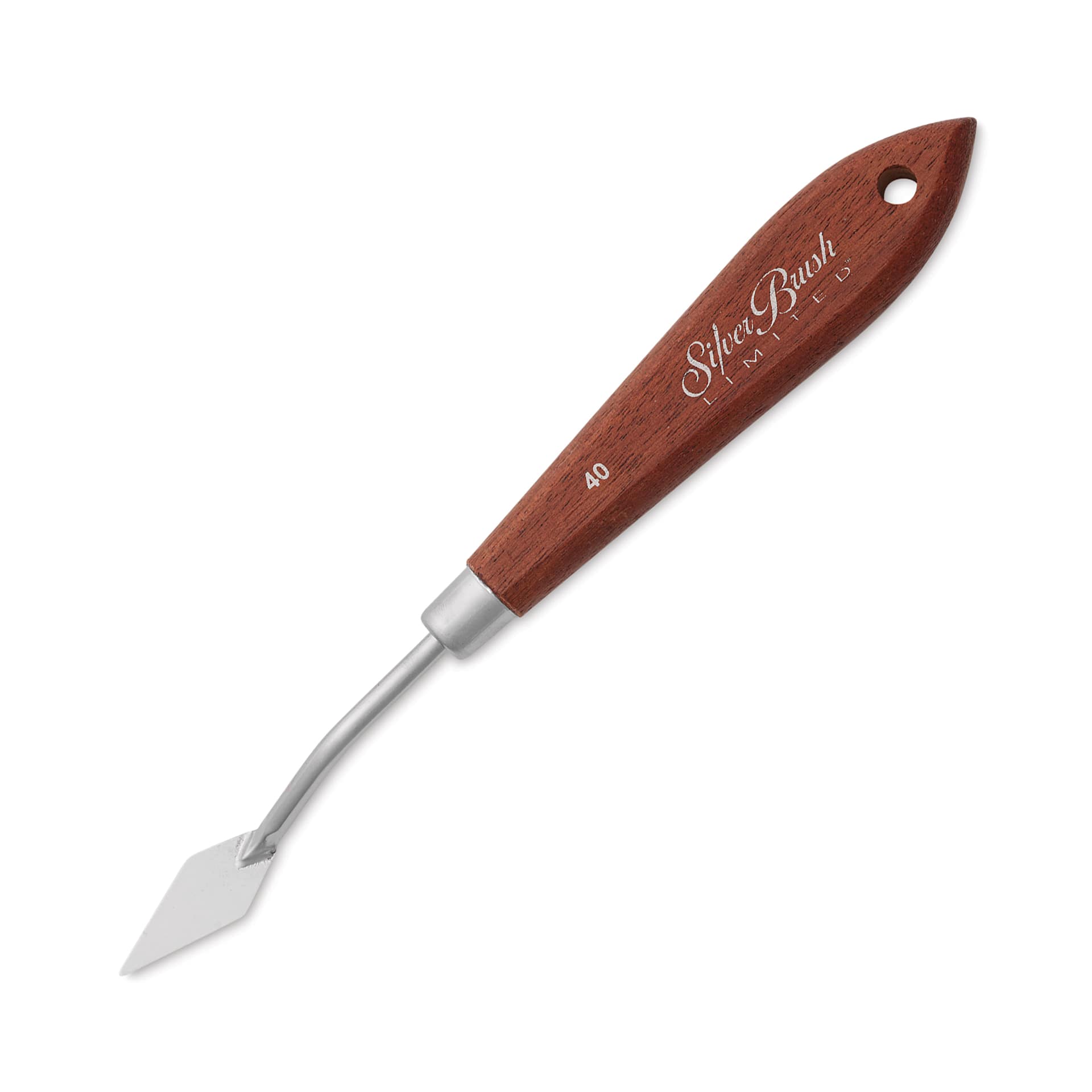 Silver Brush Palette Knife - #40