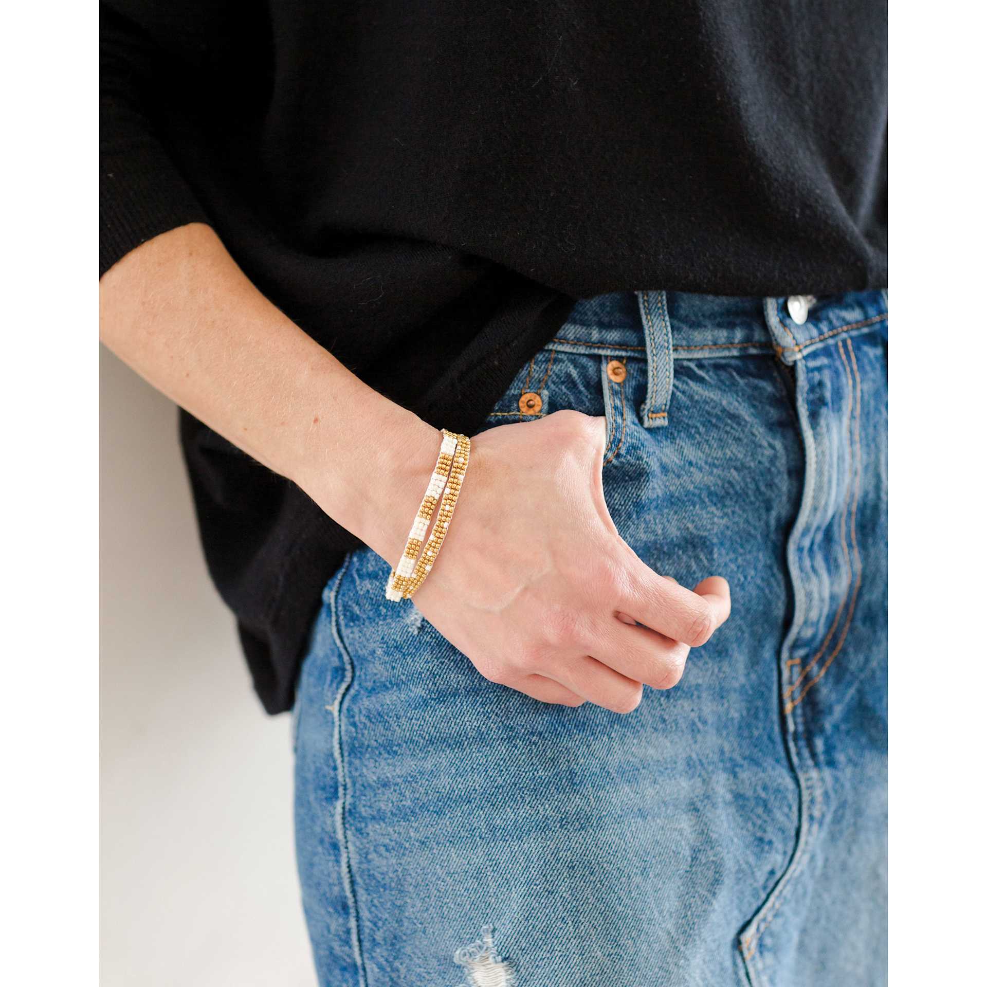 Crafter Woven Seed Bead Workshop Kit bracelet
