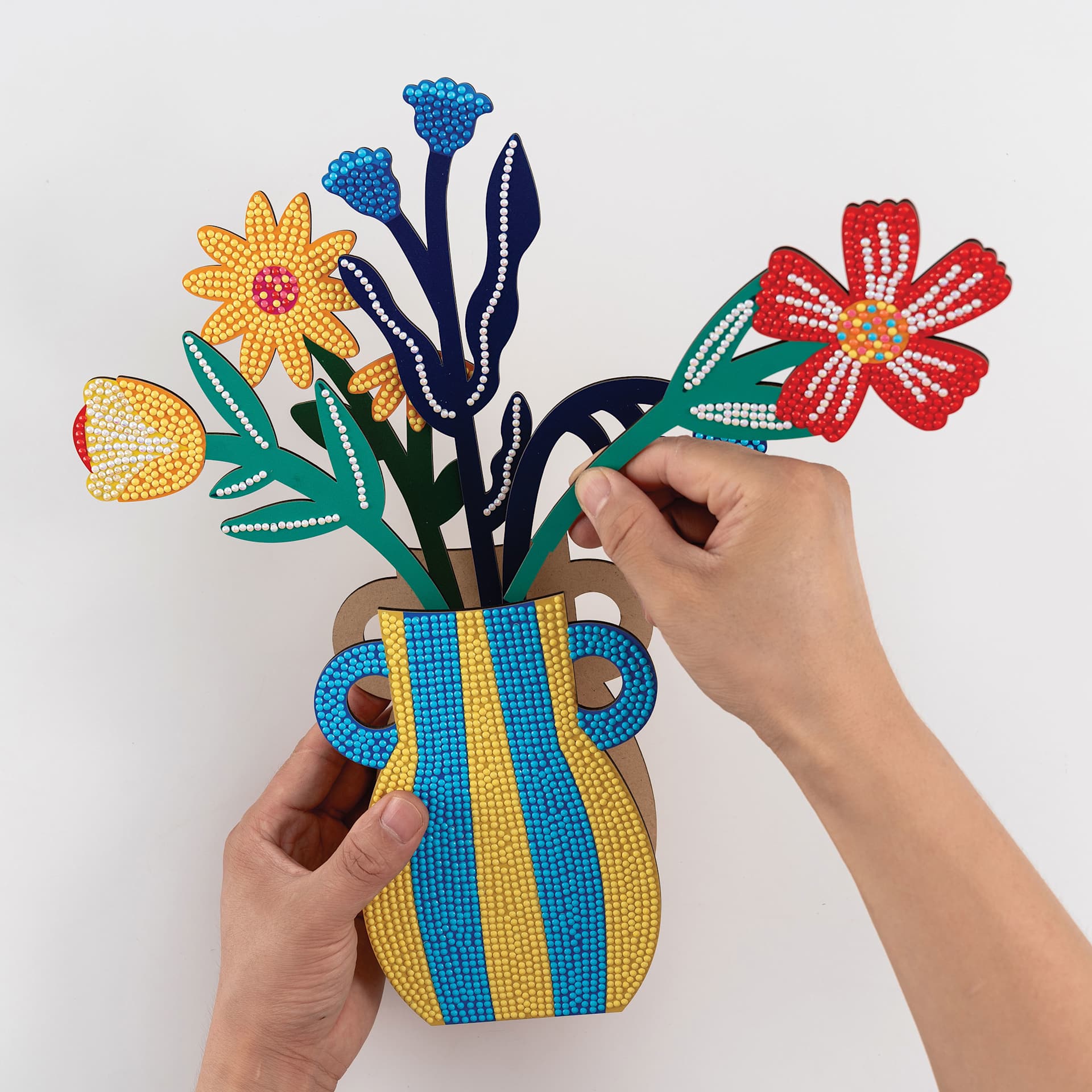 Craft Hero PixelPop 3D Flower Display Kit - Capri Bloom, flowers put in vase