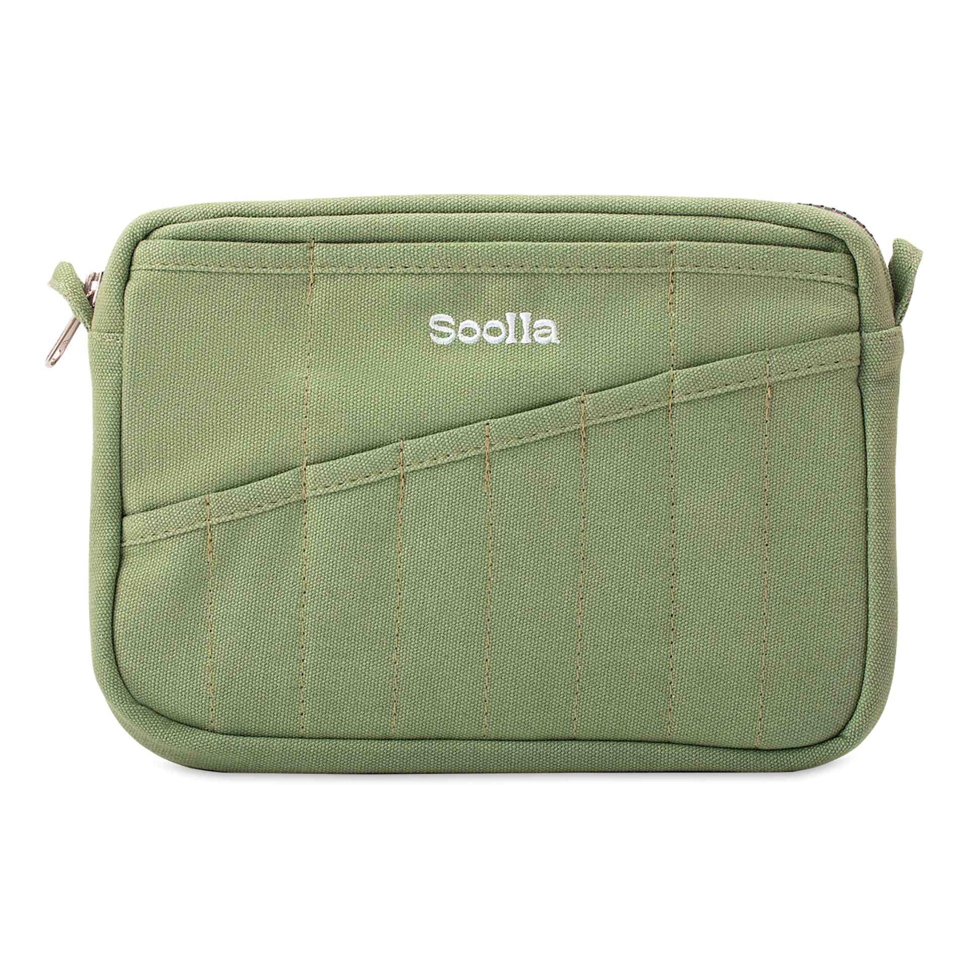 Soolla Studio Pouch - Ganja Green, front