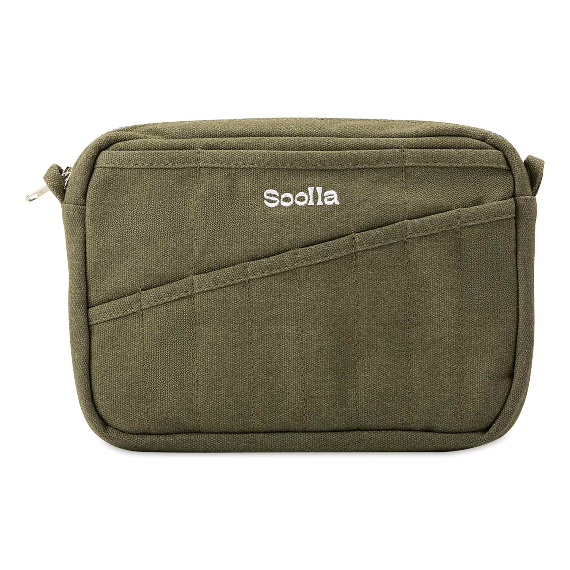 Soolla Studio Pouch - Deep Forest Green, front