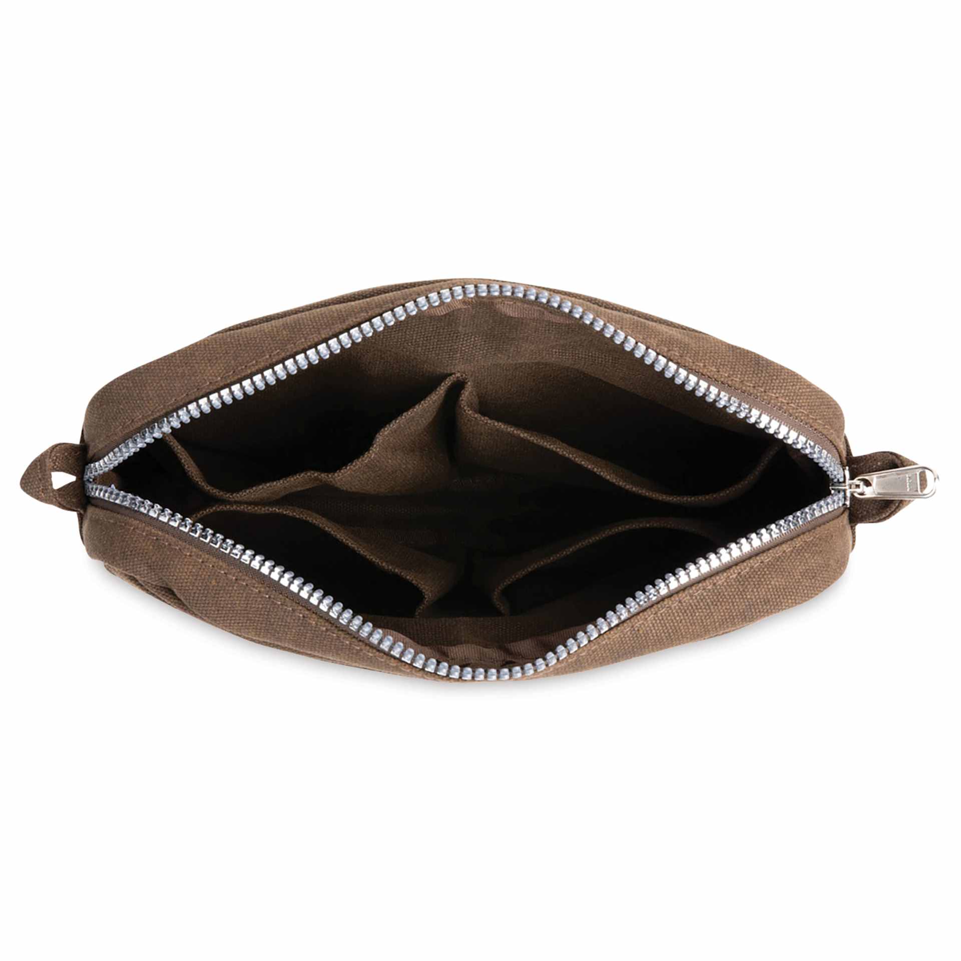 Soolla Studio Pouch - Coffee Bean, open