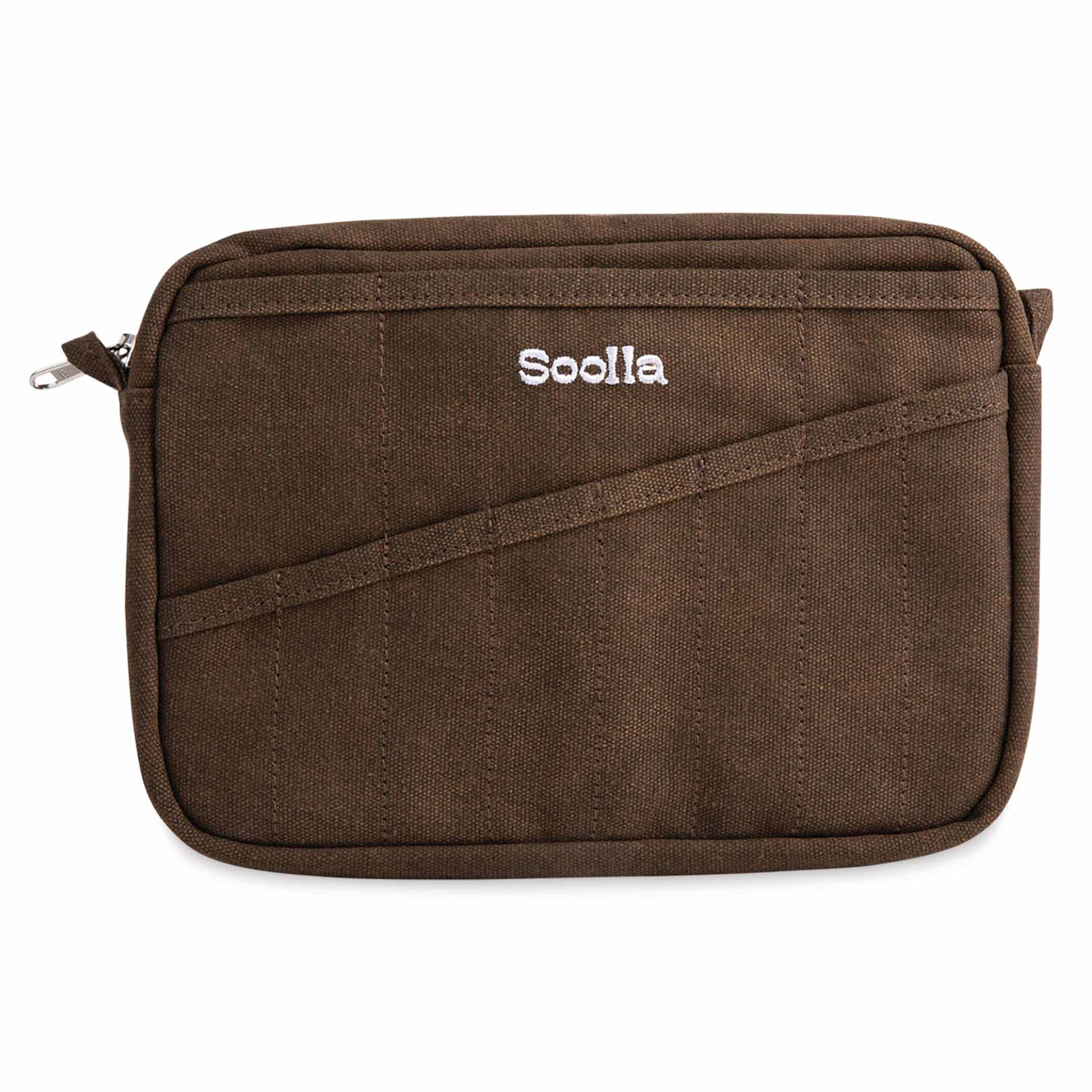 Soolla Studio Pouch - Coffee Bean, front