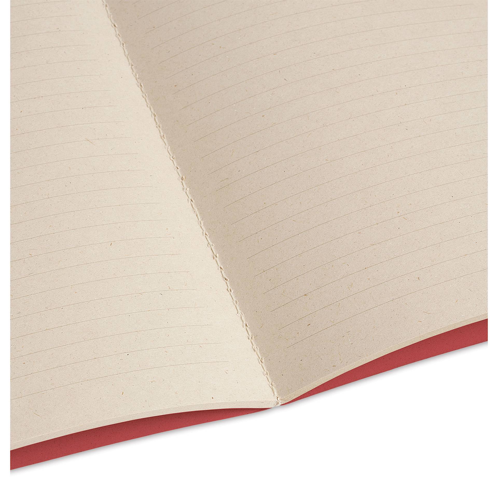 Artik Singer Sewn Notebook - Cherry, 5" x 8-1/4", Ruled, Pkg of 2, open